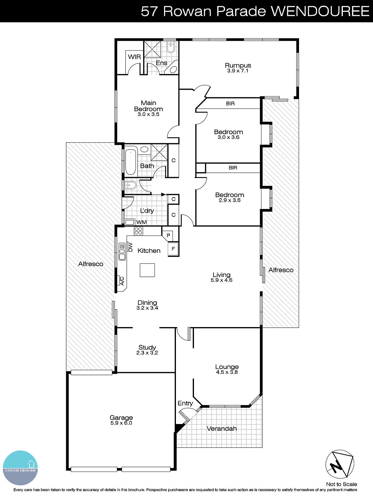57 Rowan Parade, Wendouree VIC 3355 - Floorplan