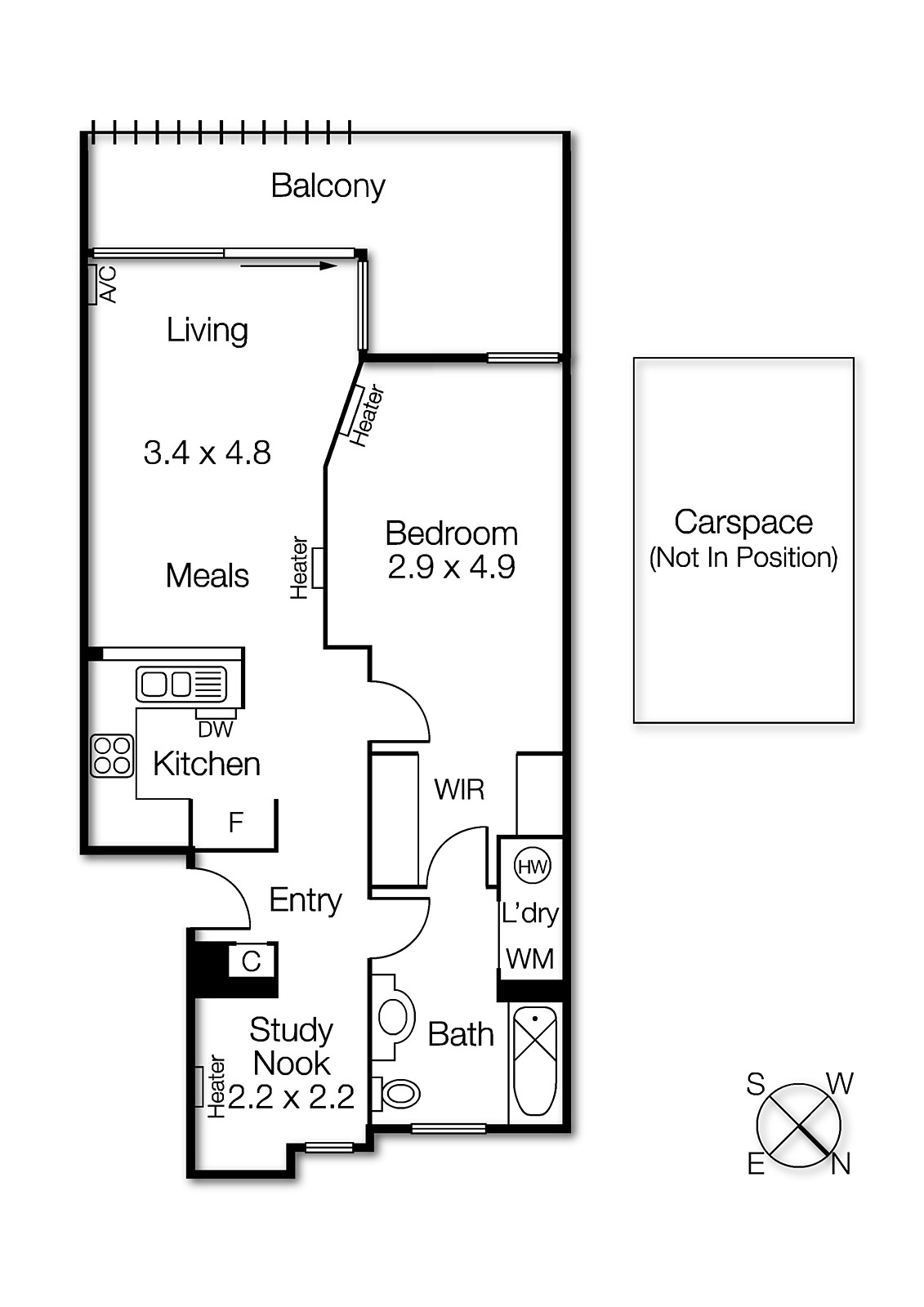 57/352 Canterbury Road, St Kilda VIC 3182 - Floorplan