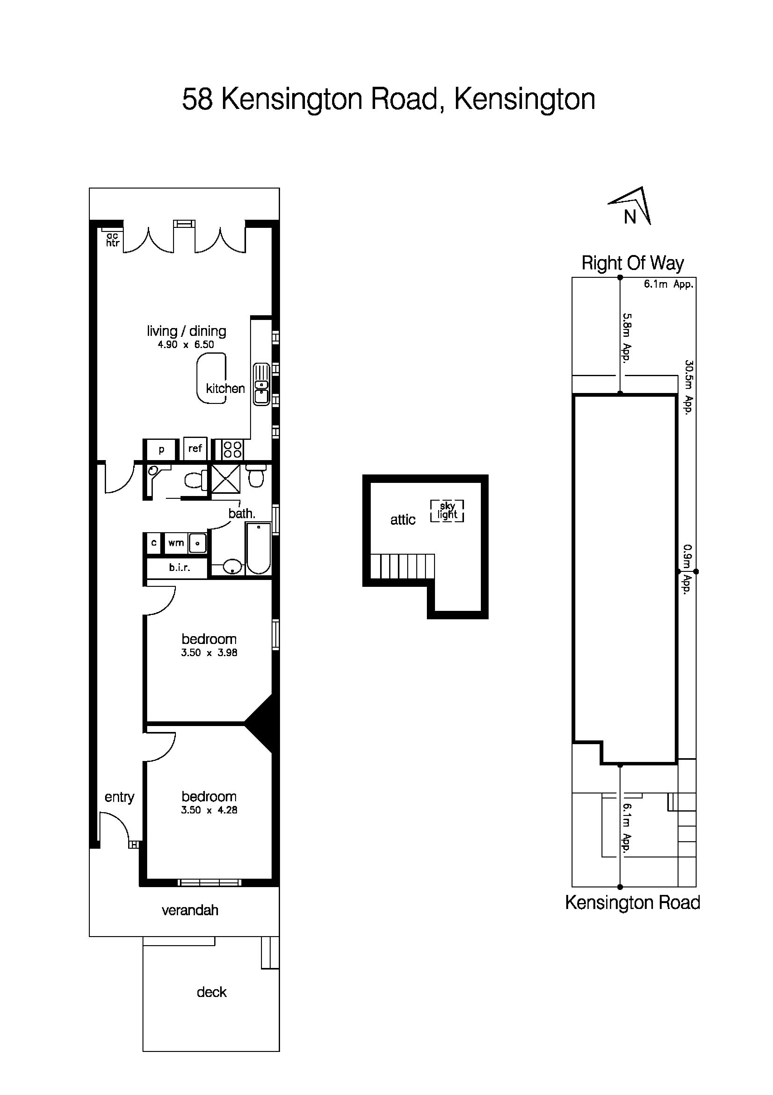 58 Kensington Road, KENSINGTON VIC 3031 - Floorplan