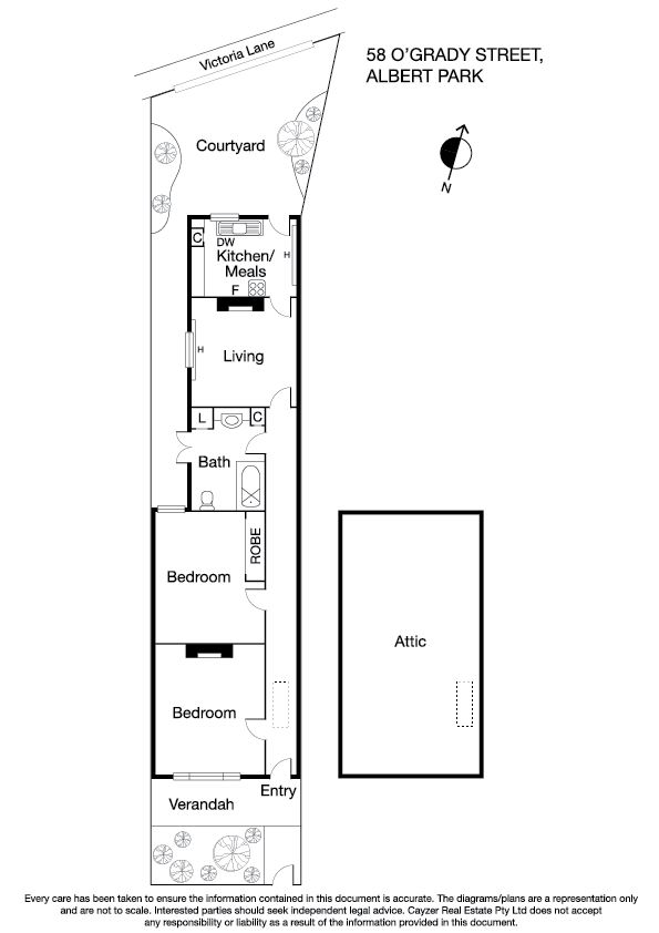58 O'Grady Street, ALBERT PARK VIC 3206 - Floorplan