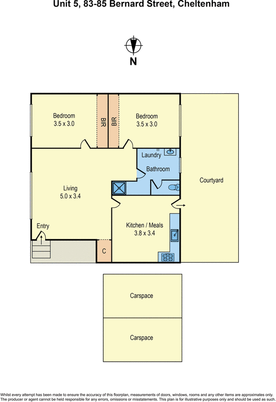 5/83-85 Bernard Street, Cheltenham VIC 3192 - Floorplan