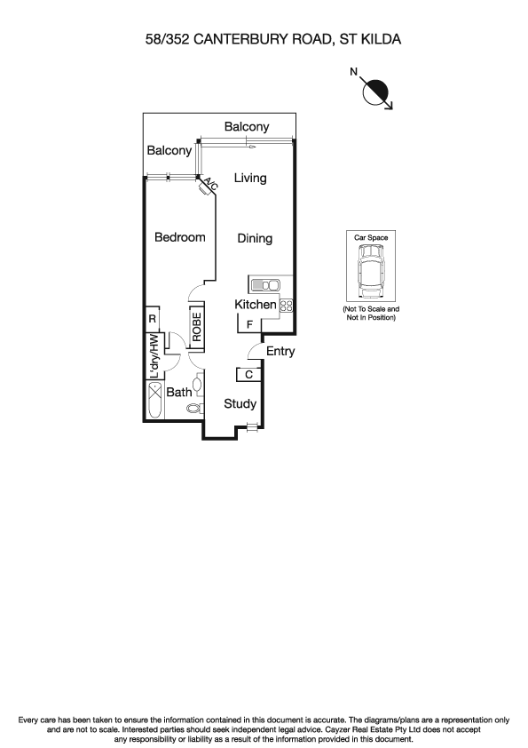 58/352 Canterbury Road, ST KILDA VIC 3182 - Floorplan