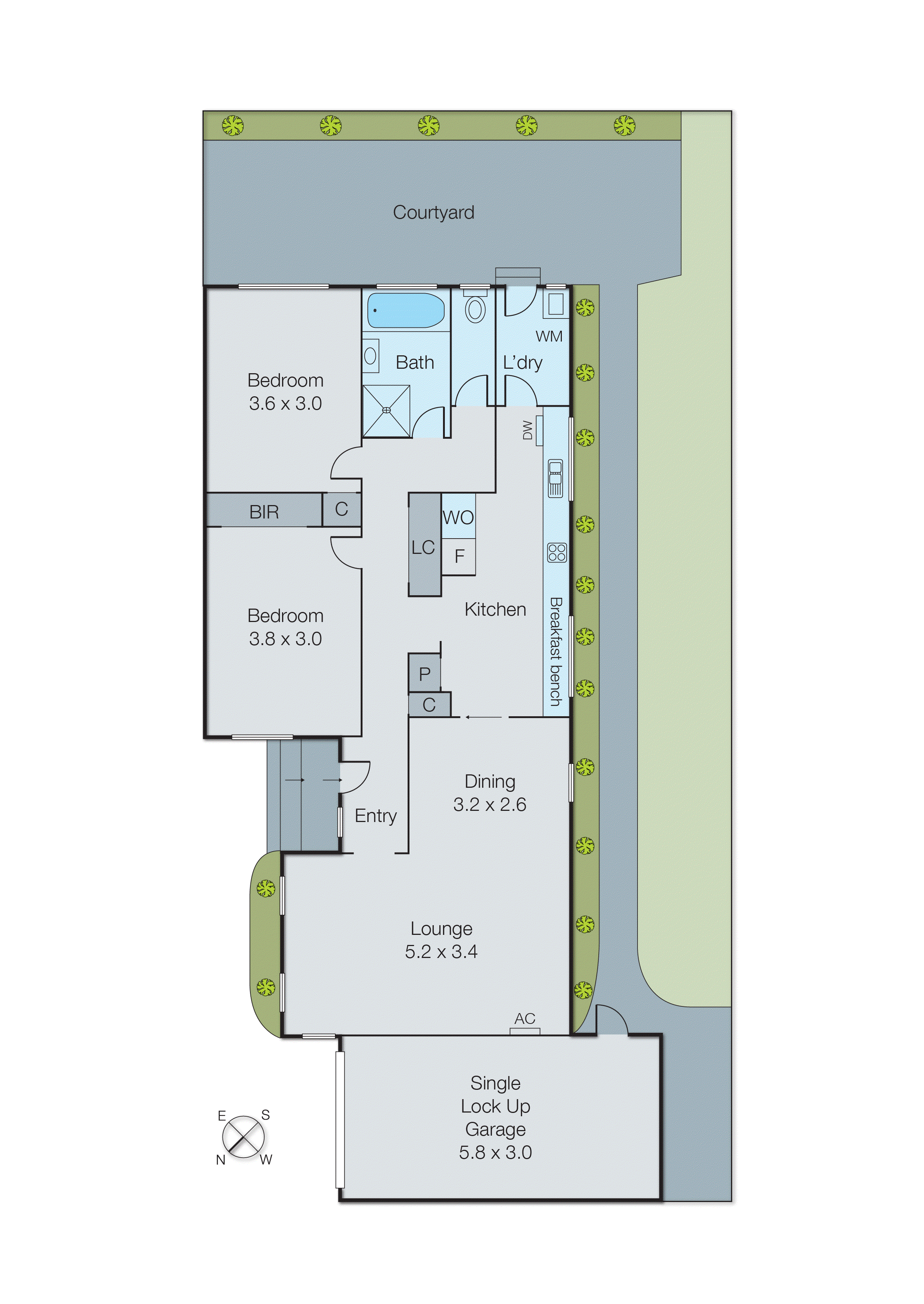 5/88 Mcdonald Street, Mordialloc VIC 3195 - Floorplan