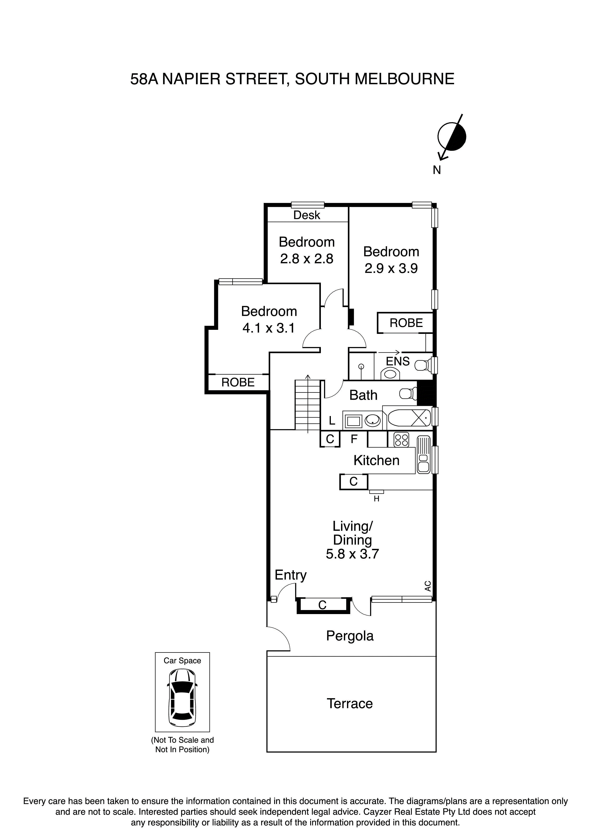58A Napier Street, SOUTH MELBOURNE VIC 3205 - Floorplan