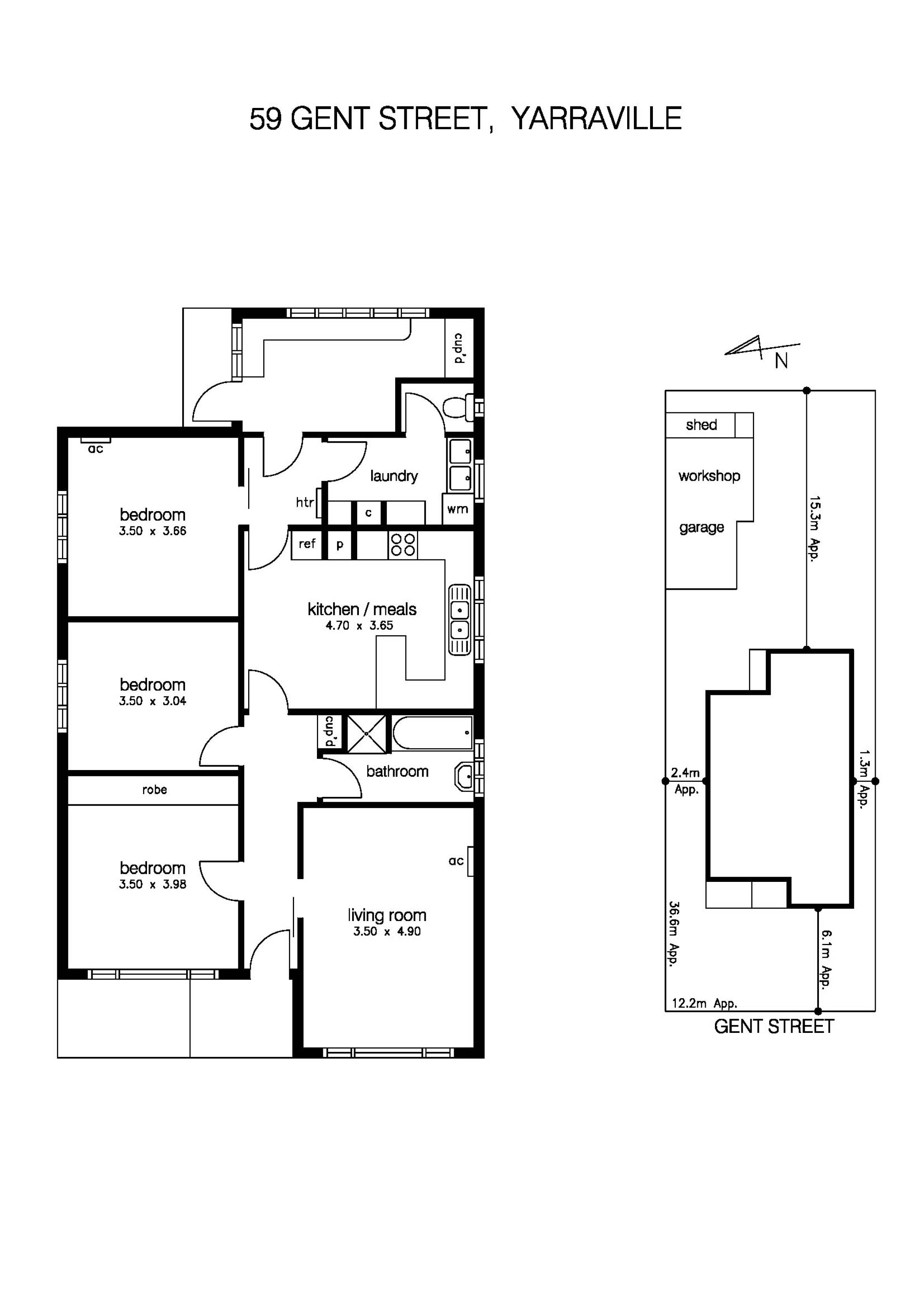 59 Gent Street, YARRAVILLE VIC 3013 - Floorplan