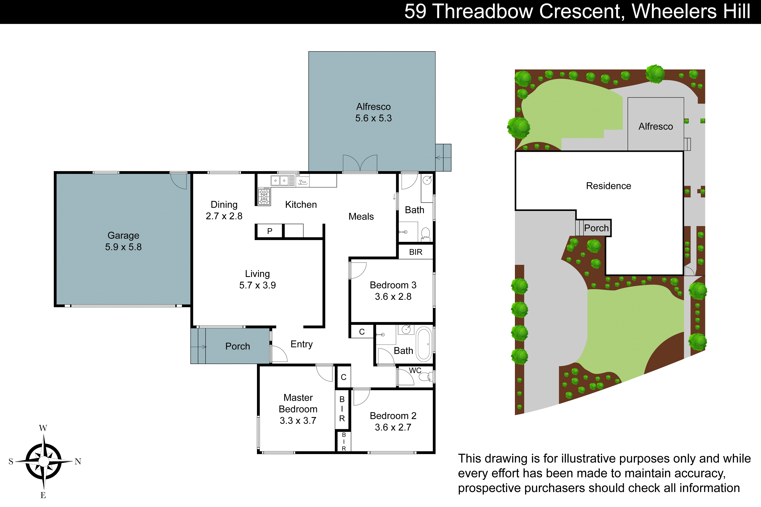 59 Threadbow Crescent, Wheelers Hill VIC 3150 - Floorplan