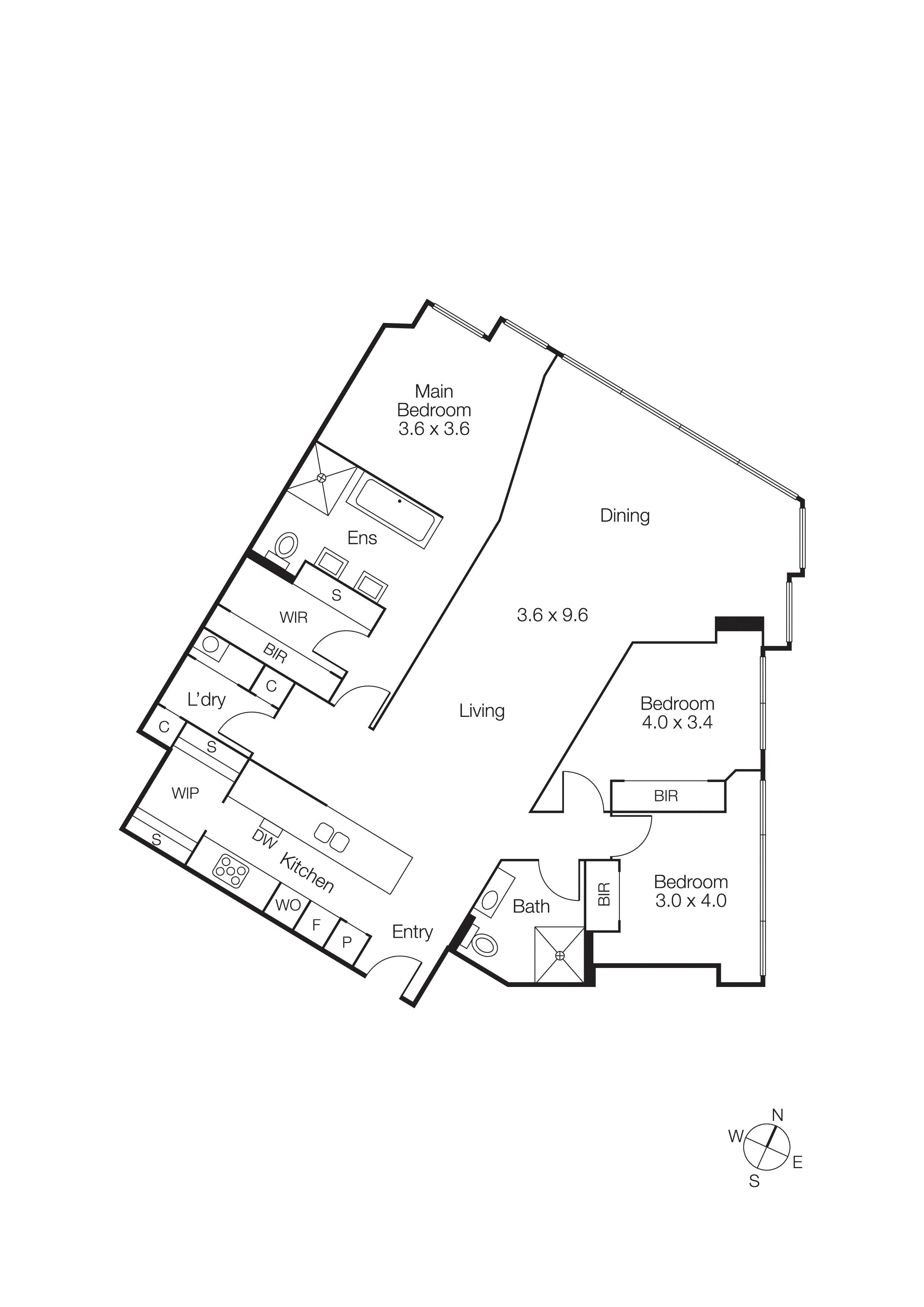 5901/260 Spencer Street, Melbourne VIC 3004 - Floorplan