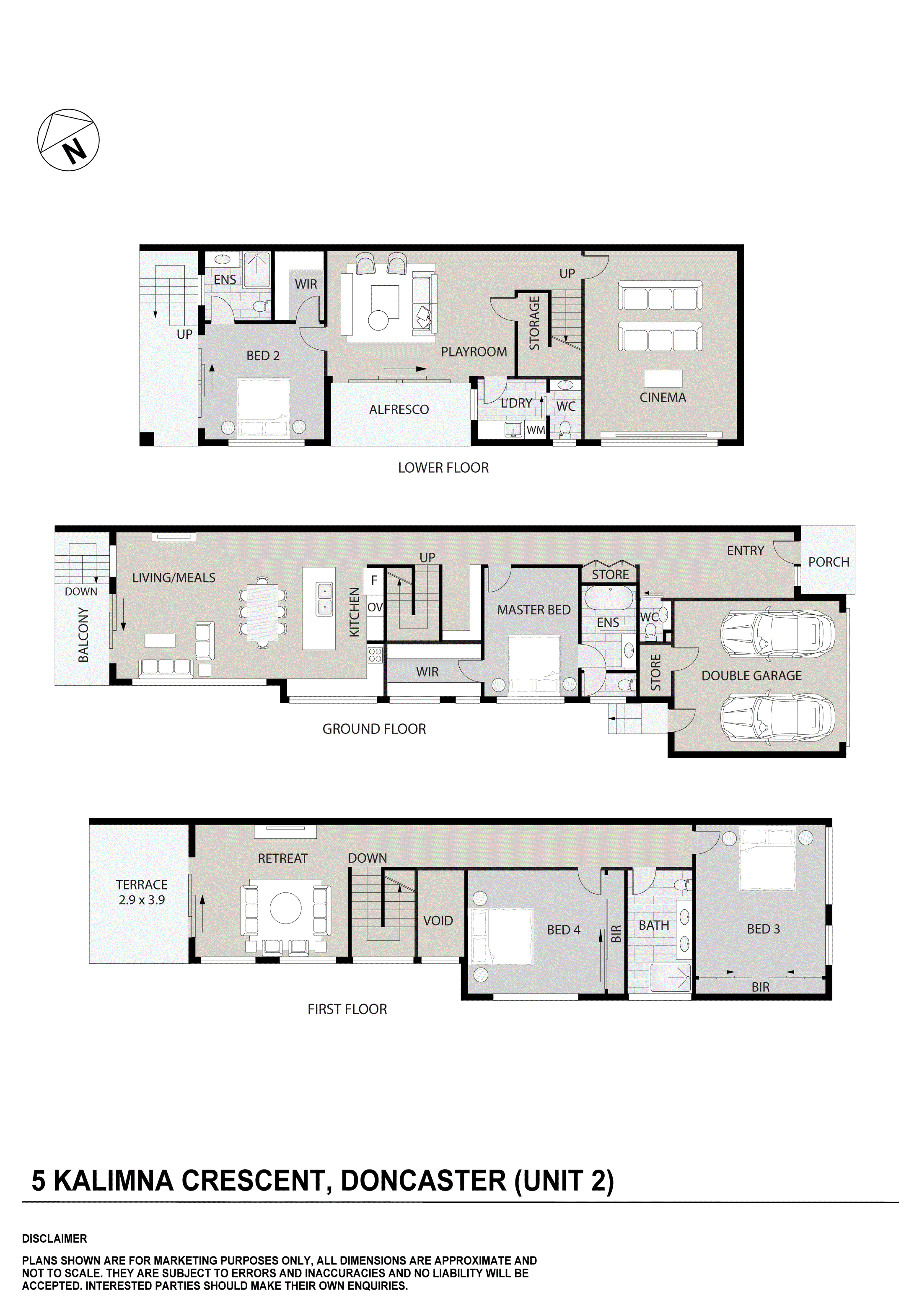 5A Kalimna Crescent, Doncaster VIC 3108 - Floorplan