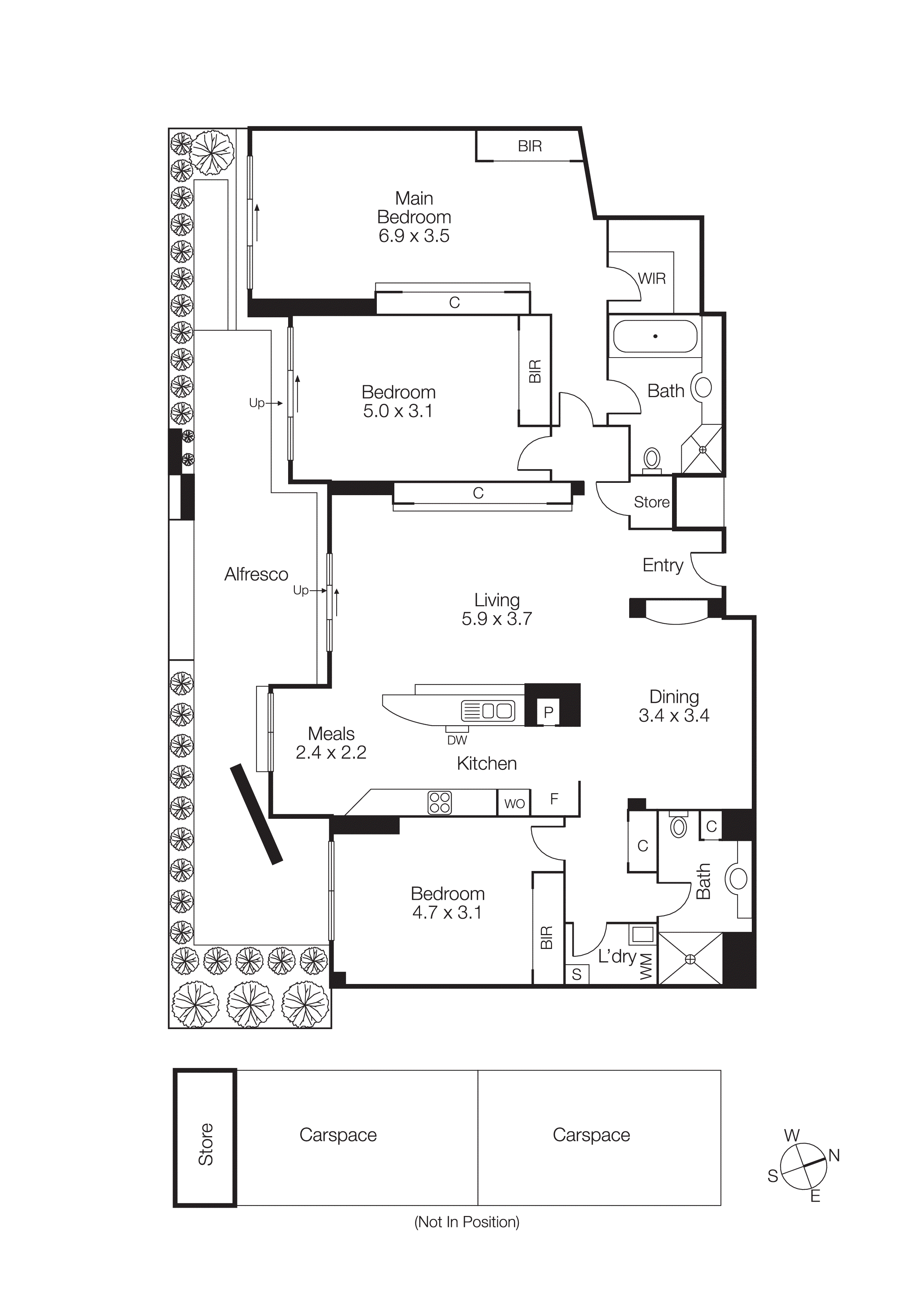 5T/115 Beach Street, Port Melbourne VIC 3207 - Floorplan