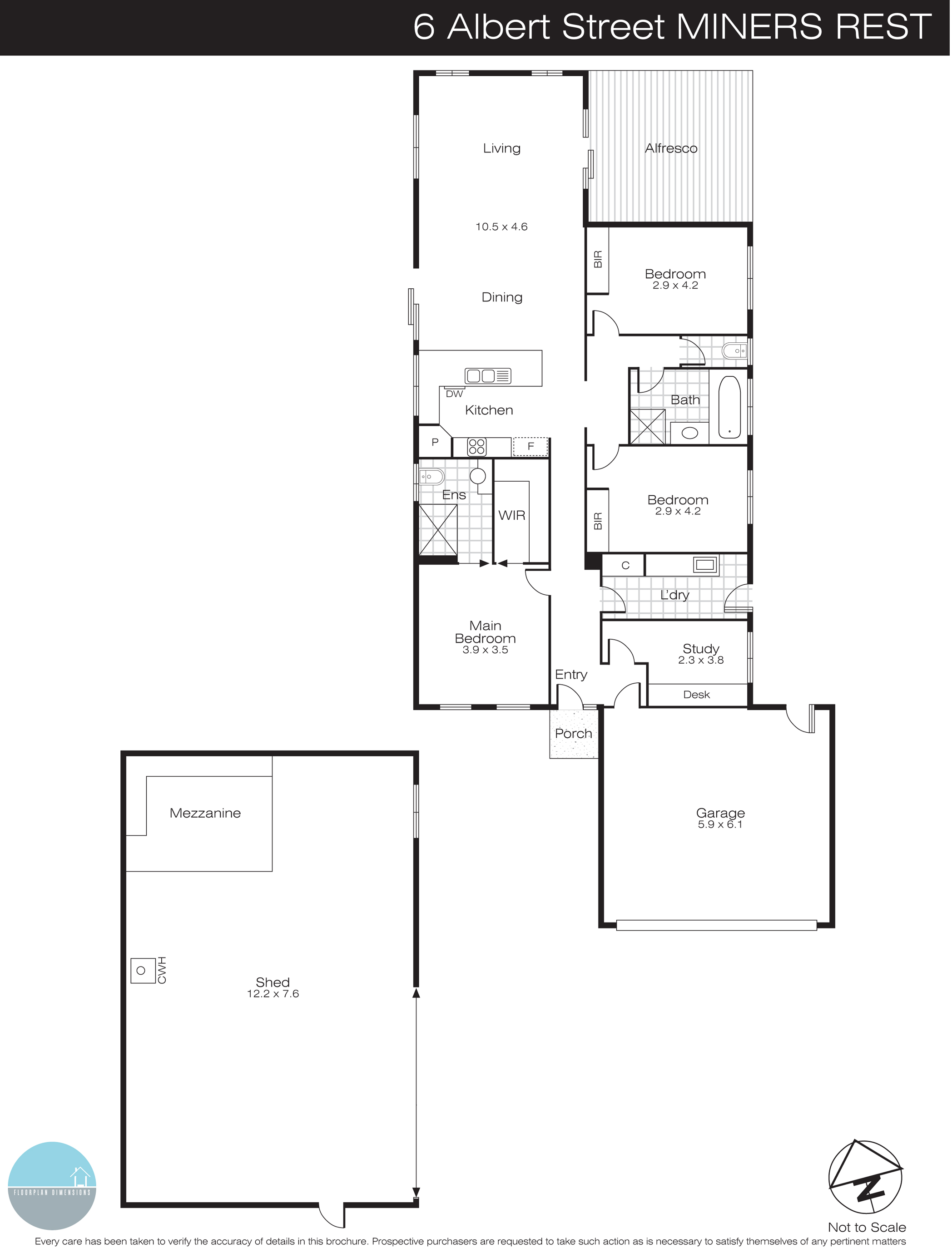 6 Albert Street, MINERS REST VIC 3352 - Floorplan