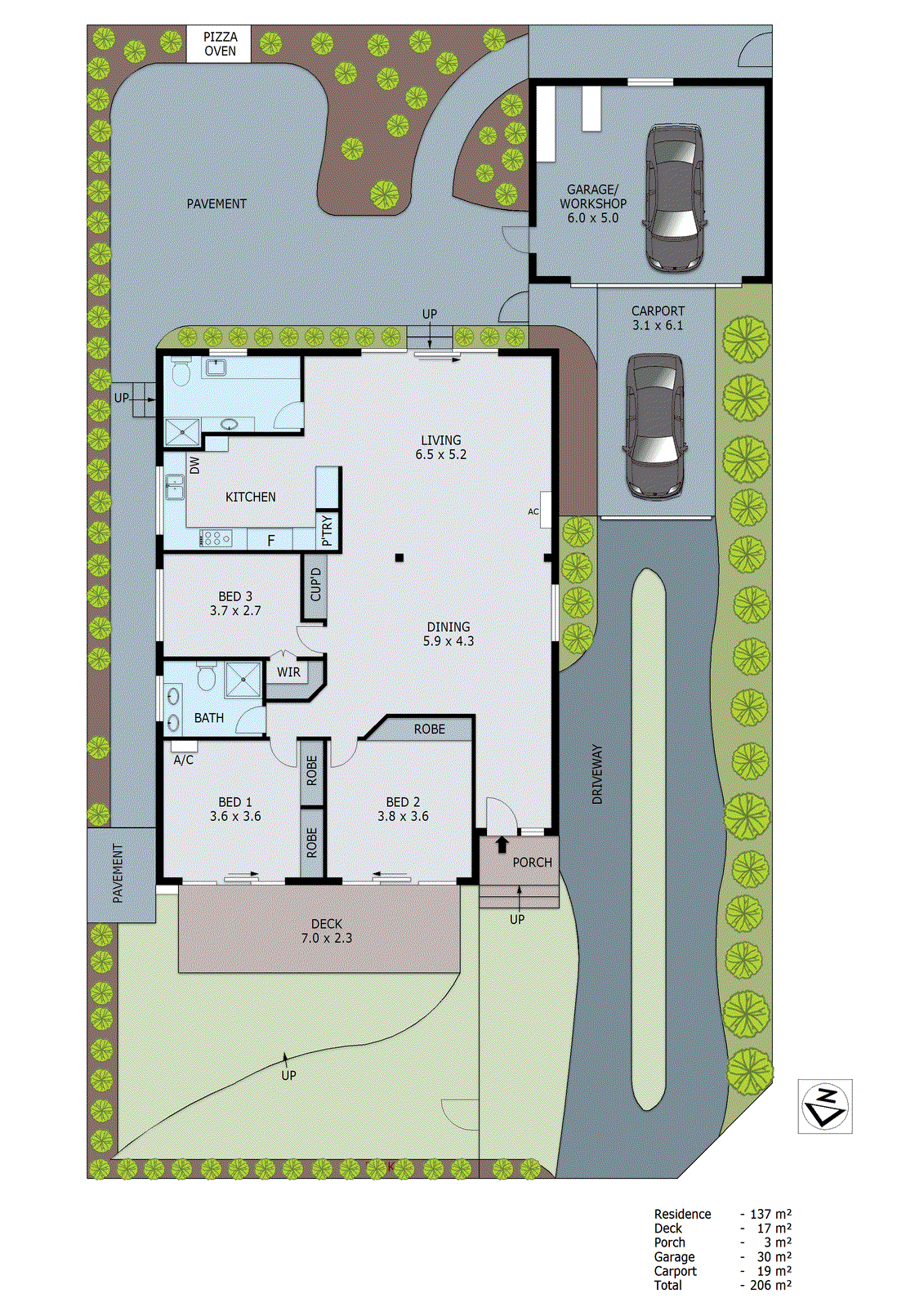 6 Allnutt Court, Cheltenham VIC 3192 - Floorplan