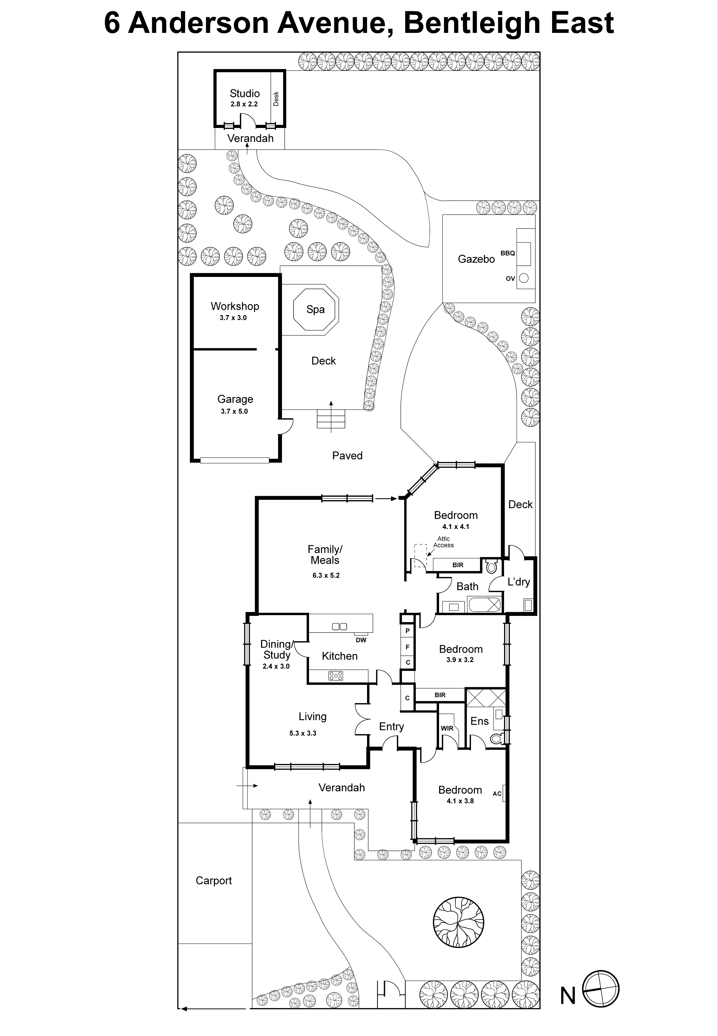 6 Anderson Avenue, Bentleigh East VIC 3165 - Floorplan