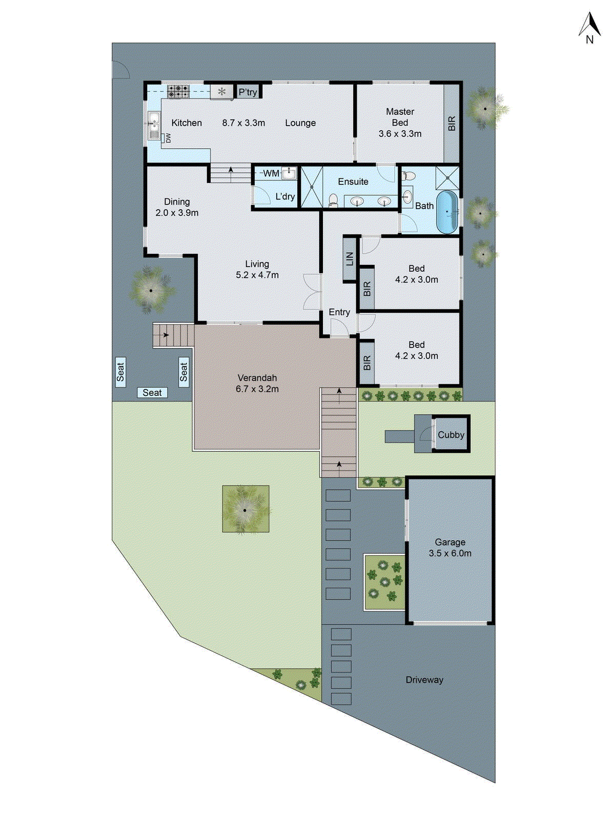 6 Arkana Avenue, Highton VIC 3216 - Floorplan