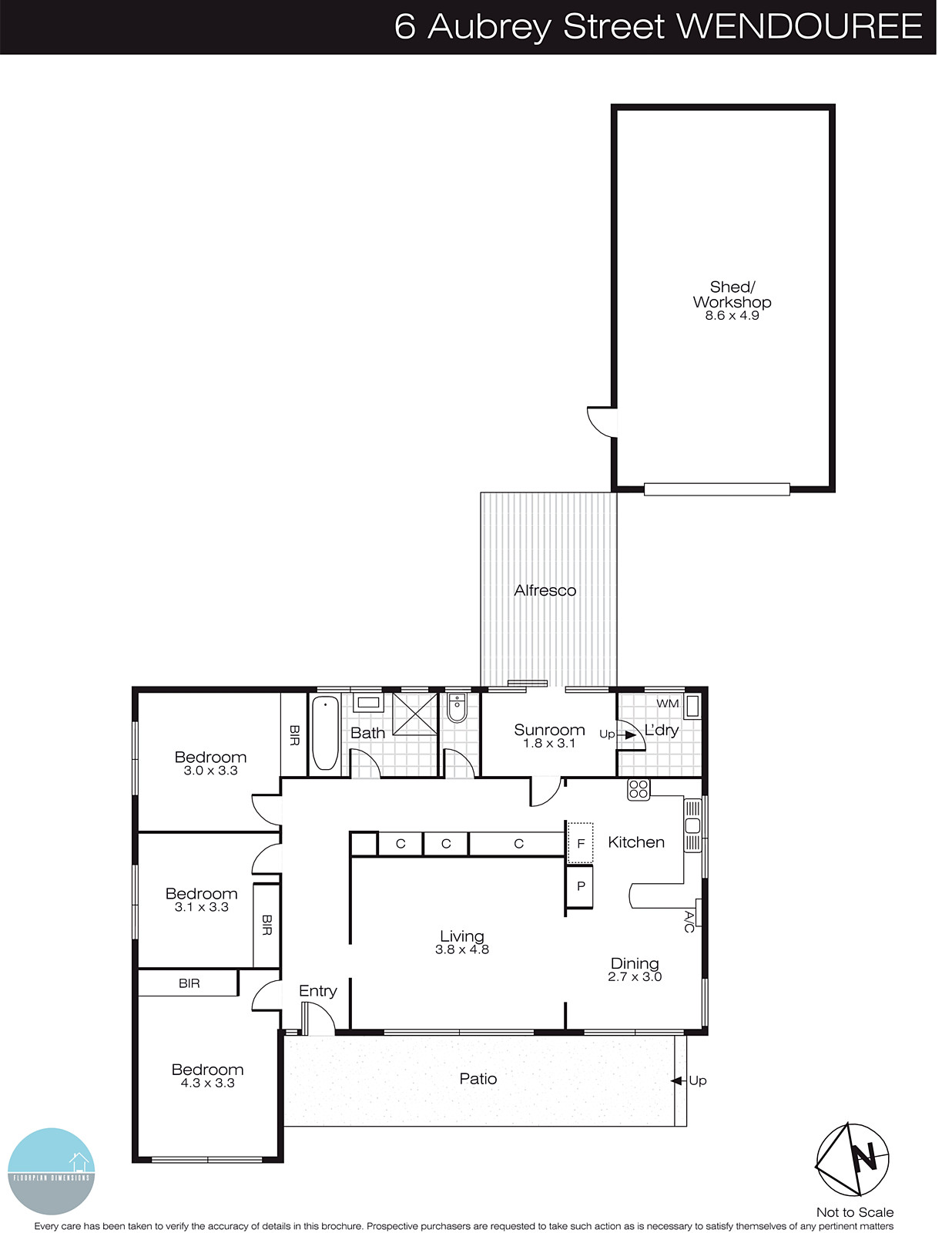 6 Aubrey Street, Wendouree VIC 3355 - Floorplan