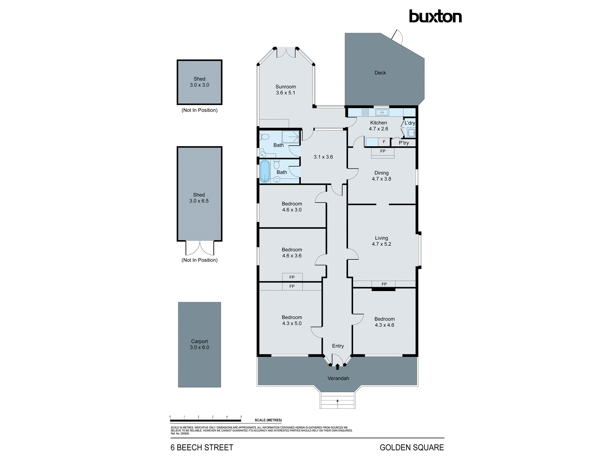 6 Beech Street, Golden Square VIC 3555 - Floorplan