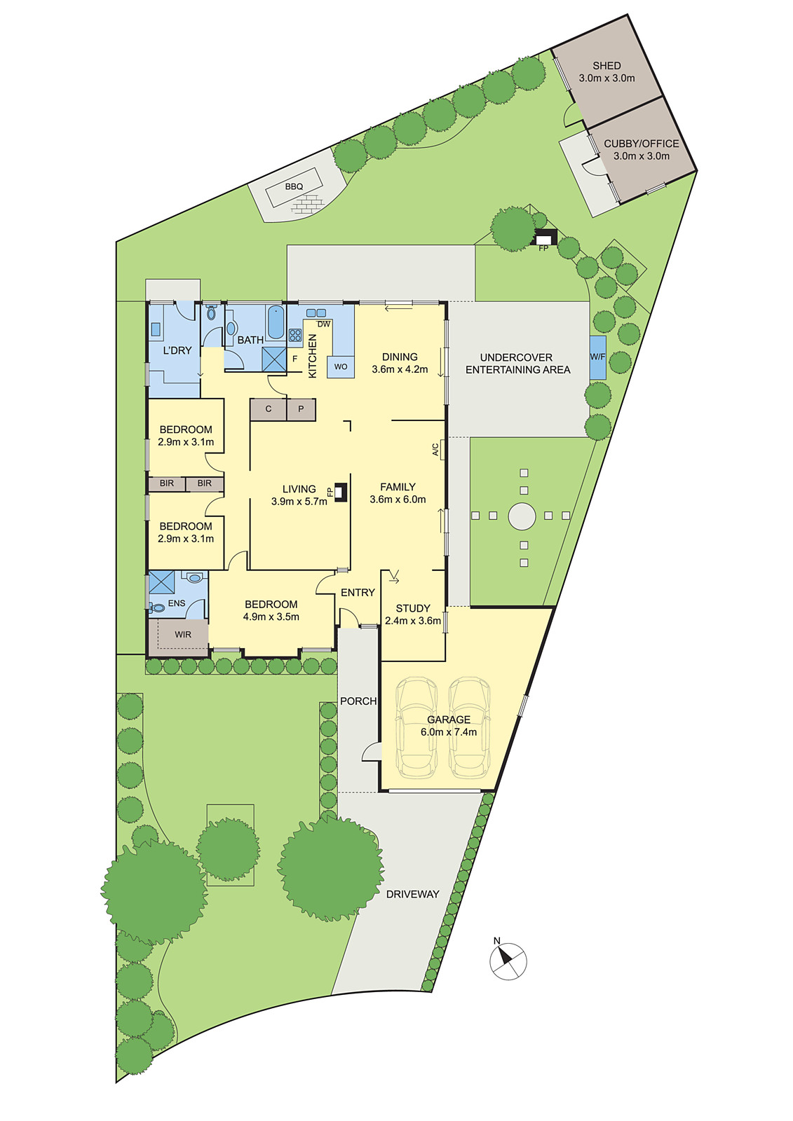 6 Burke Court, Grovedale VIC 3216 - Floorplan
