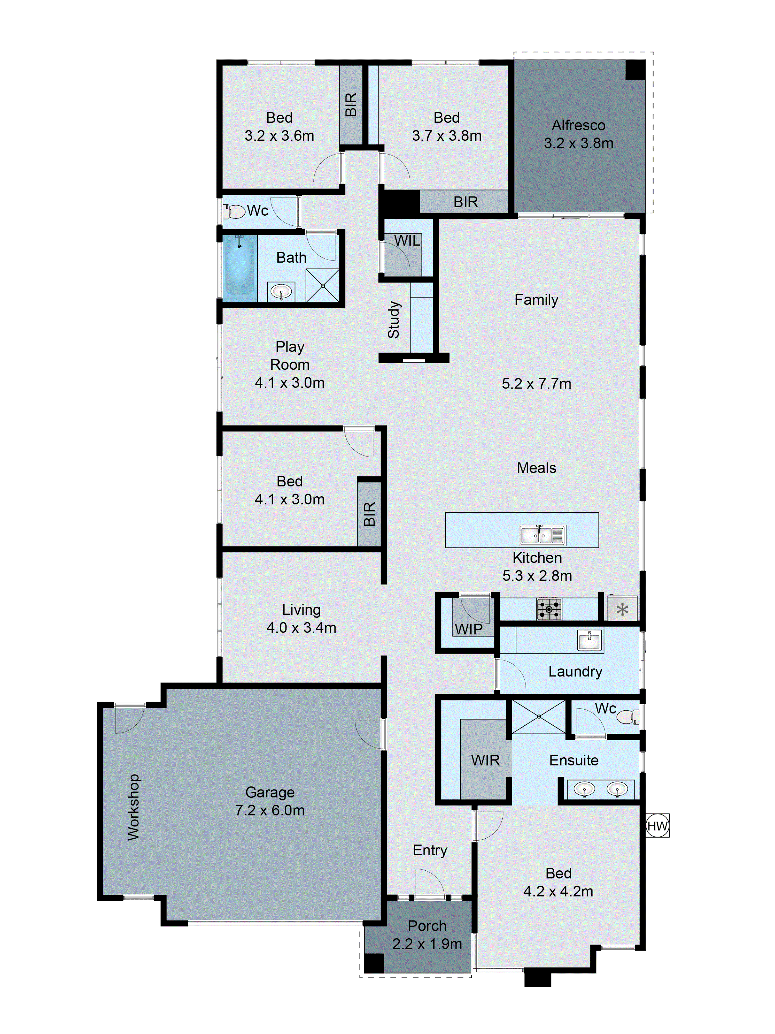 6 Casey Boulevard, Fyansford VIC 3218 - Floorplan