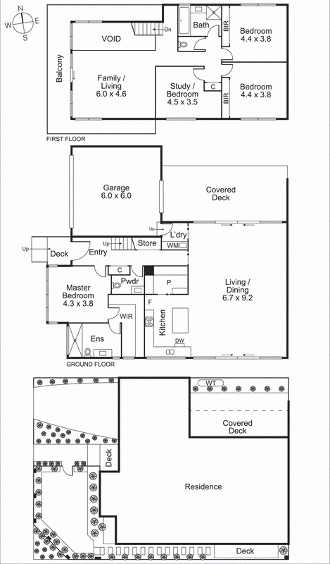 6 Chislehurst Road, HAMPTON VIC 3188 - Floorplan