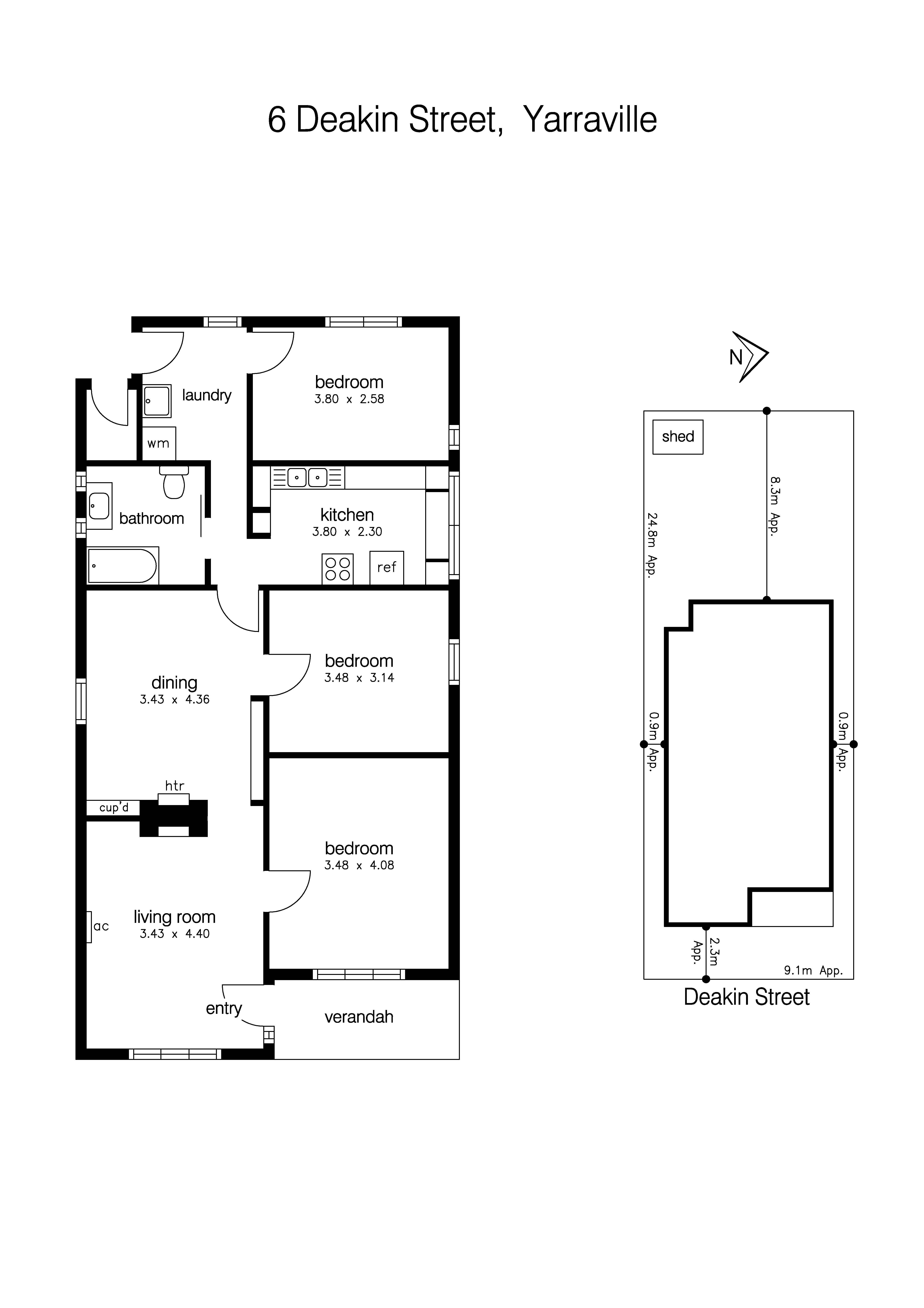 6 Deakin Street, YARRAVILLE VIC 3013 - Floorplan