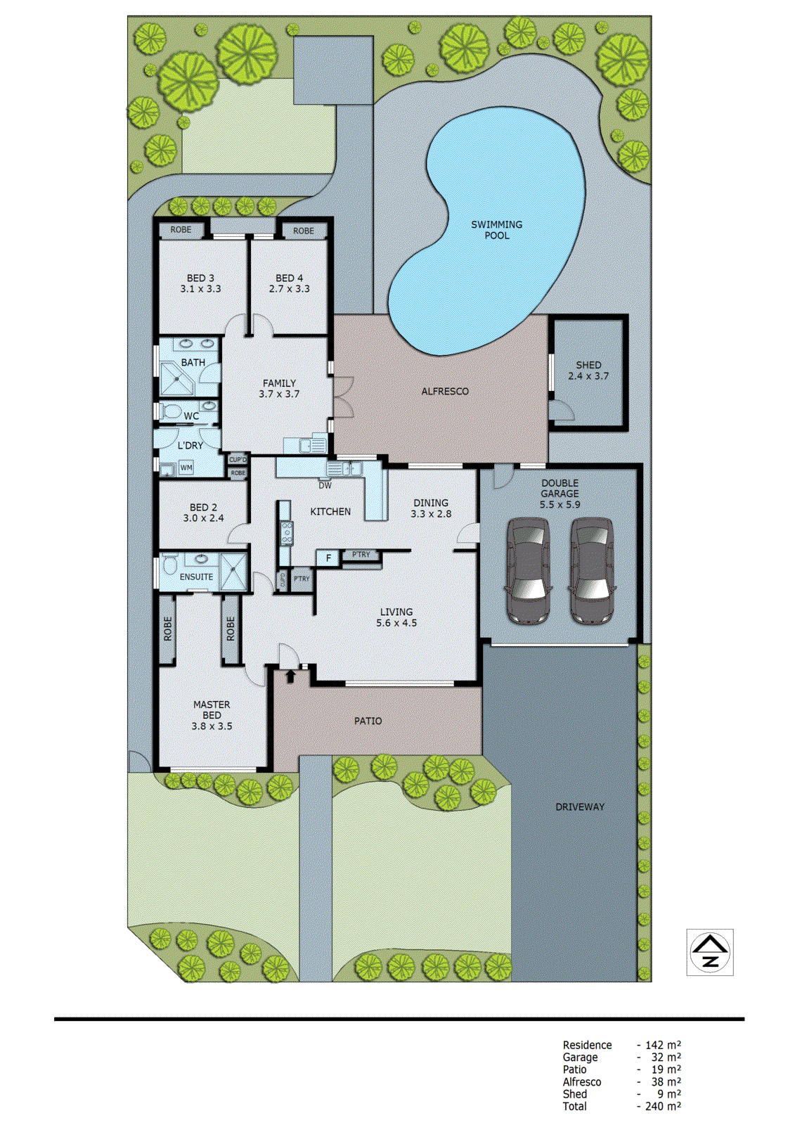 6 Debbie Court, Dingley Village VIC 3172 - Floorplan