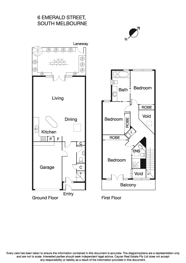 6 Emerald Street, SOUTH MELBOURNE VIC 3205 - Floorplan