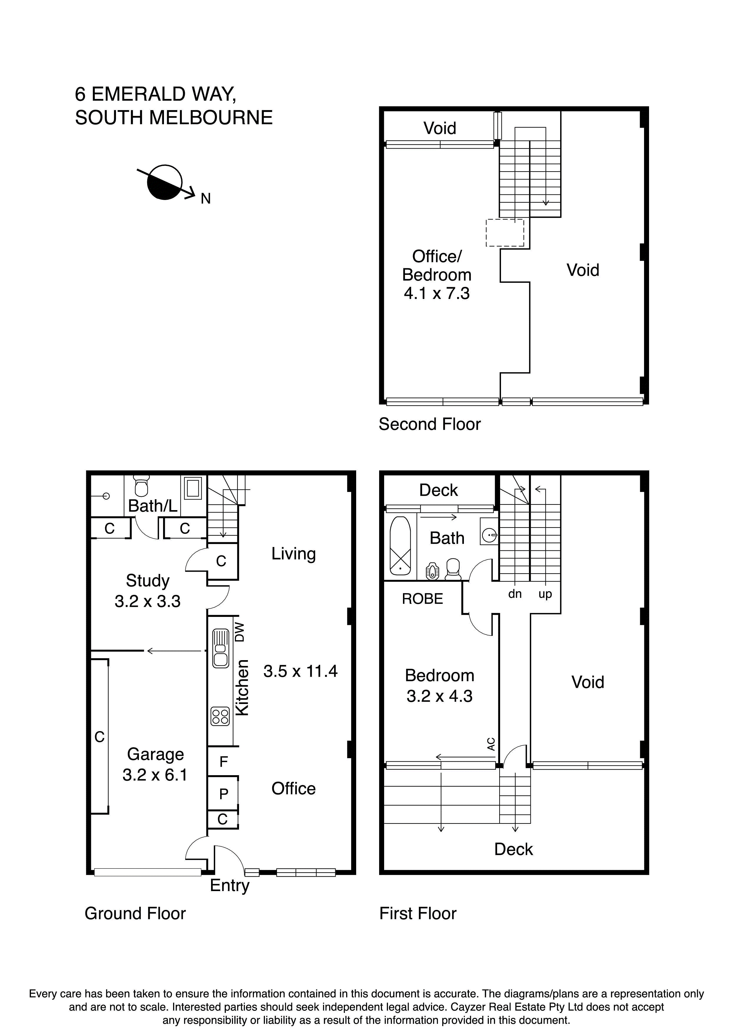 6 Emerald Way, SOUTH MELBOURNE VIC 3205 - Floorplan