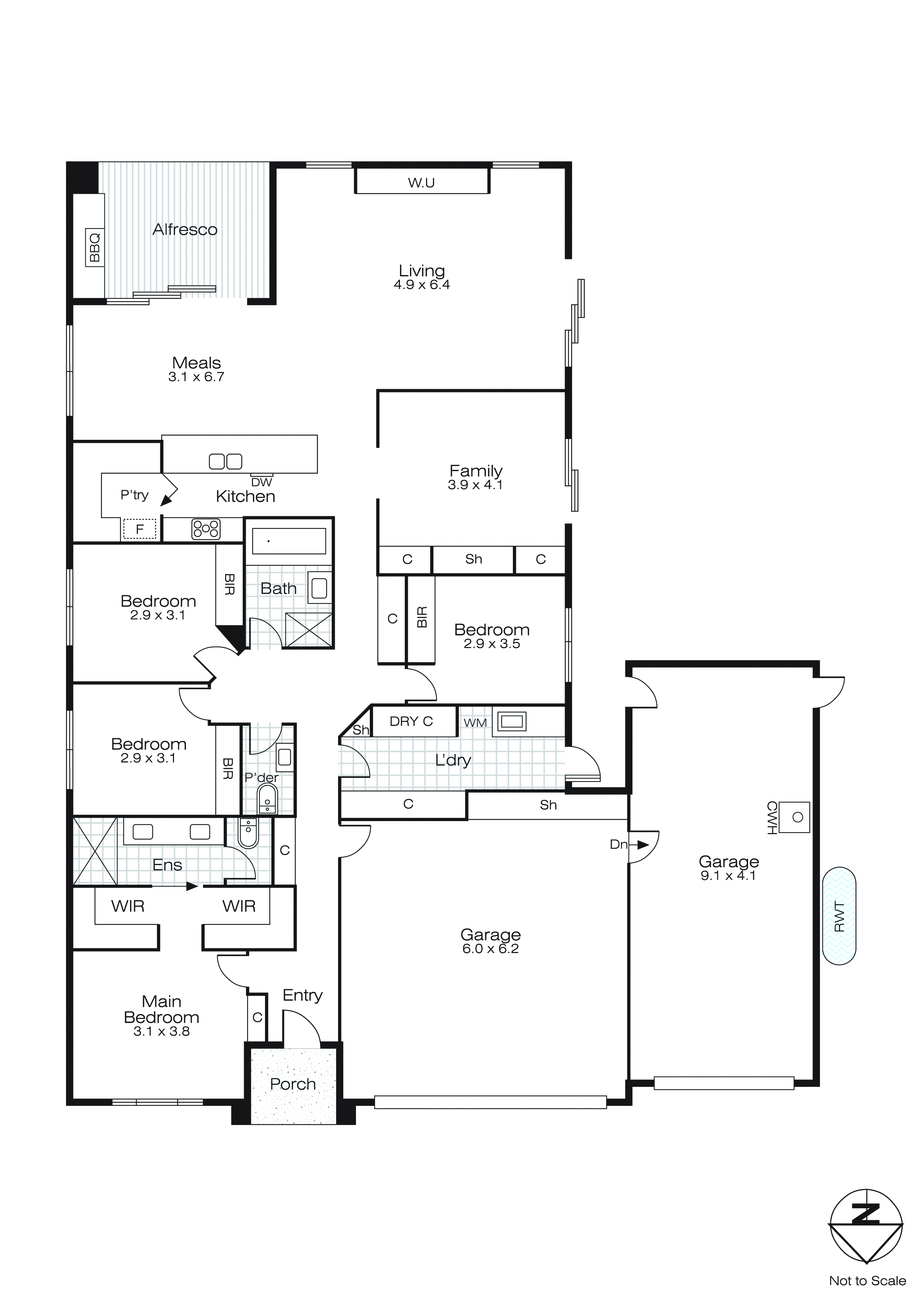 6 Flewin Avenue, Miners Rest VIC 3352 - Floorplan