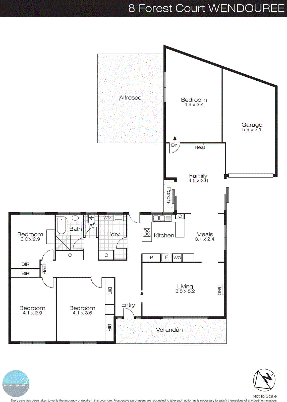 6 Forest Court, Wendouree VIC 3355 - Floorplan