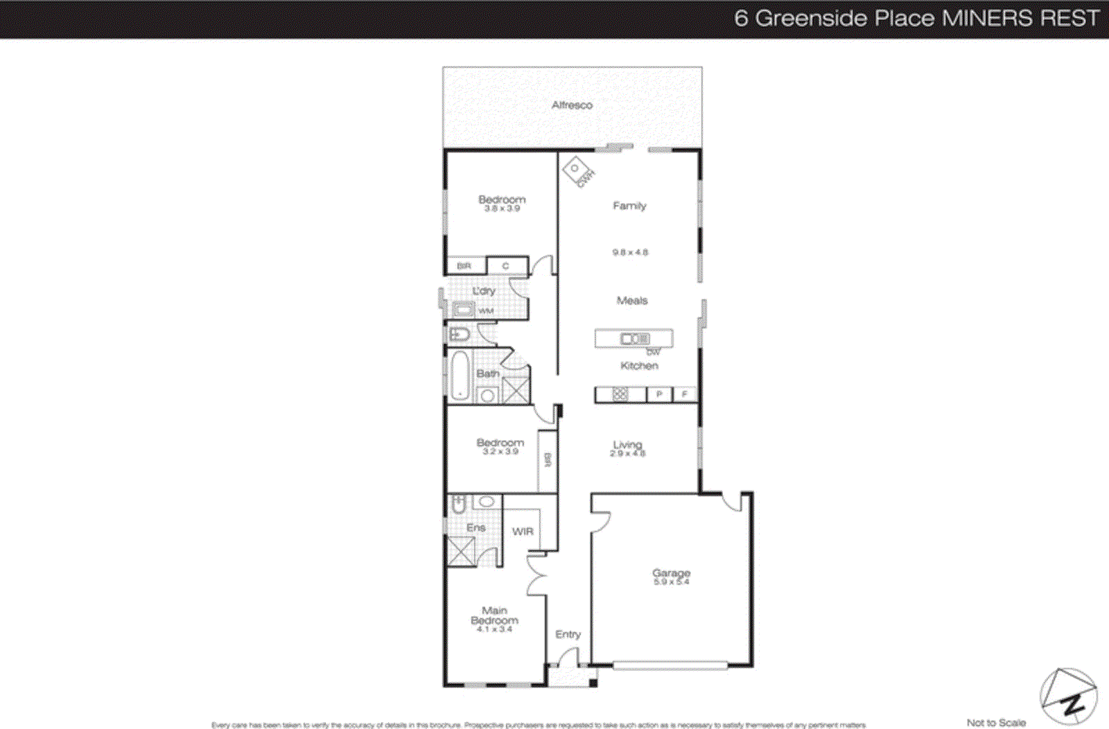 6 Greenside Place, Miners Rest VIC 3352 - Floorplan