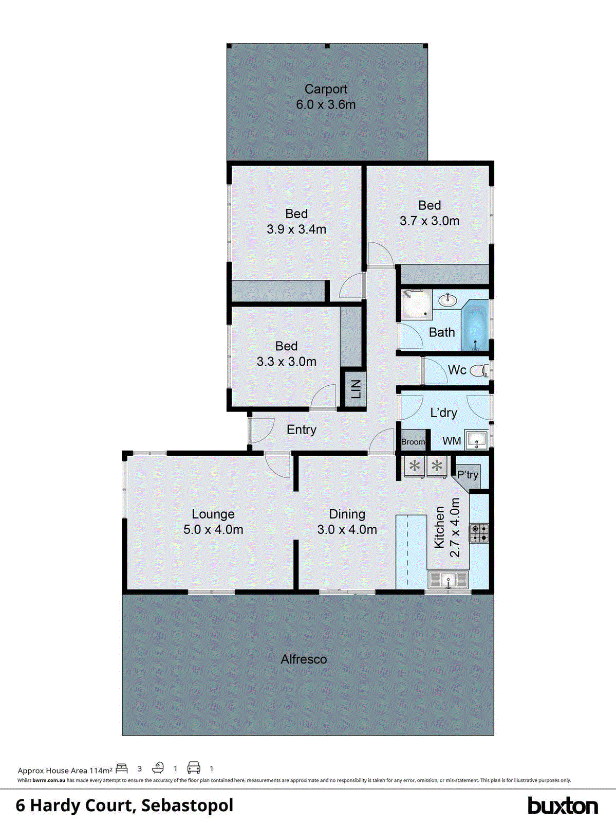 6 Hardy Court, Sebastopol VIC 3356 - Floorplan