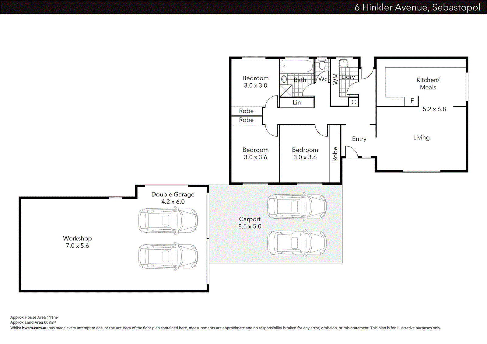 6 Hinkler Avenue, Sebastopol VIC 3356 - Floorplan