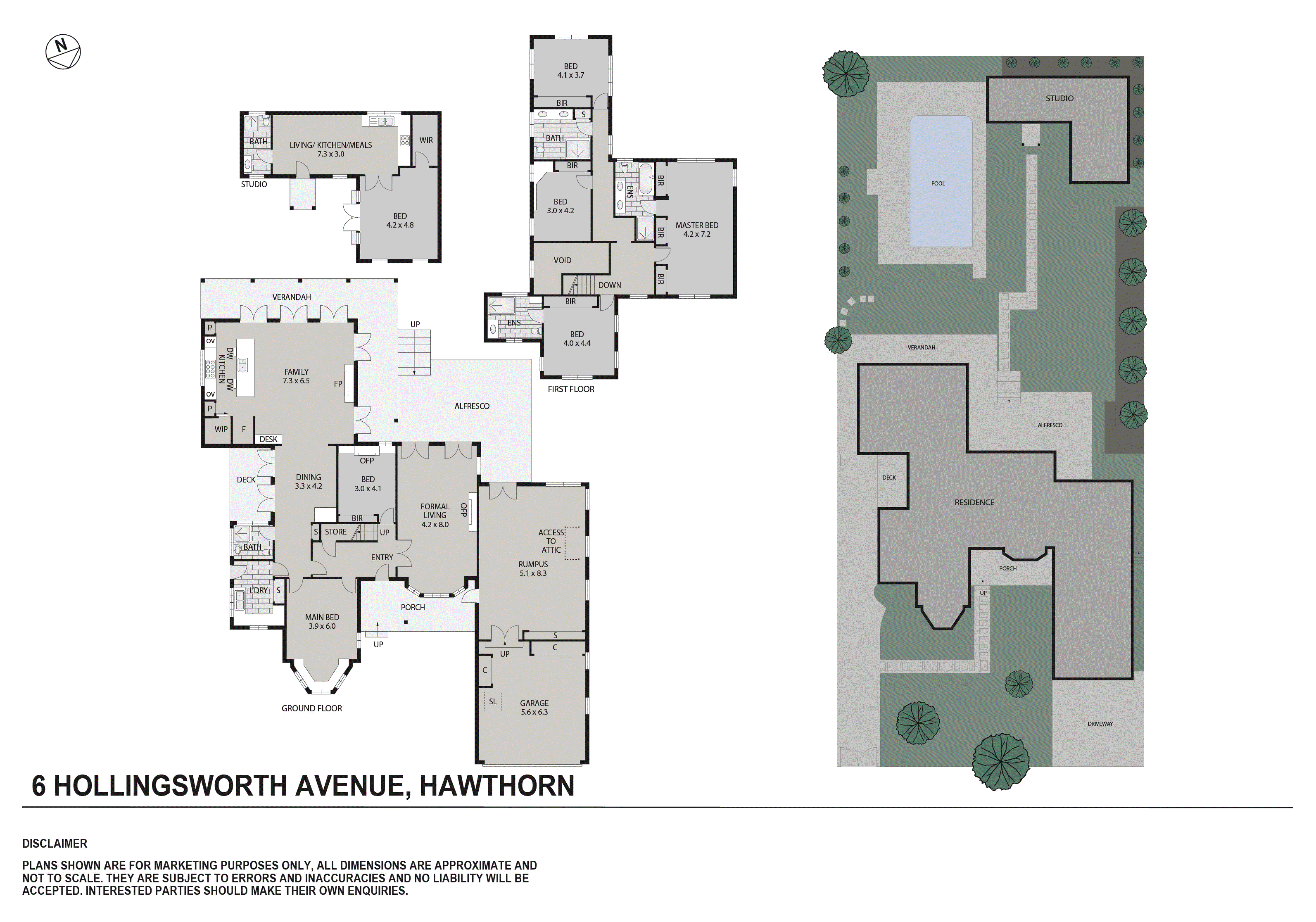 6 Hollingsworth Avenue, Hawthorn VIC 3122 - Floorplan