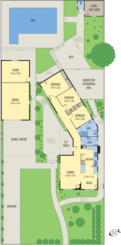 6 Kalymna Grove, Chadstone VIC 3148 - Floorplan