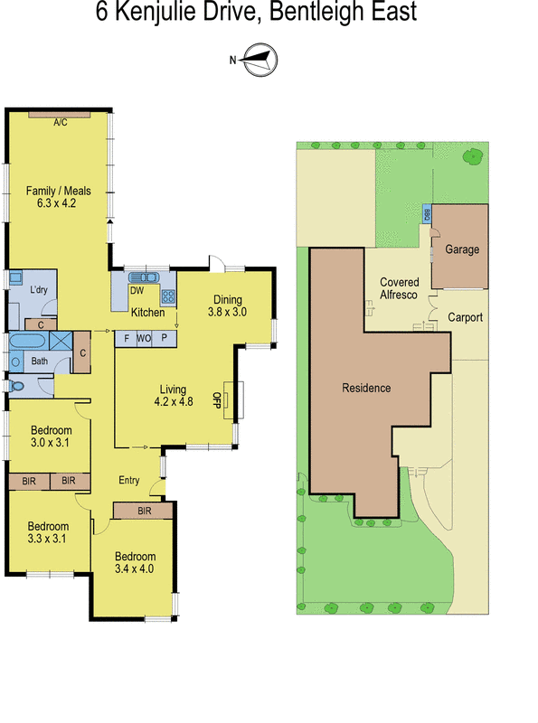 6 Kenjulie Drive, Bentleigh East VIC 3165 - Floorplan