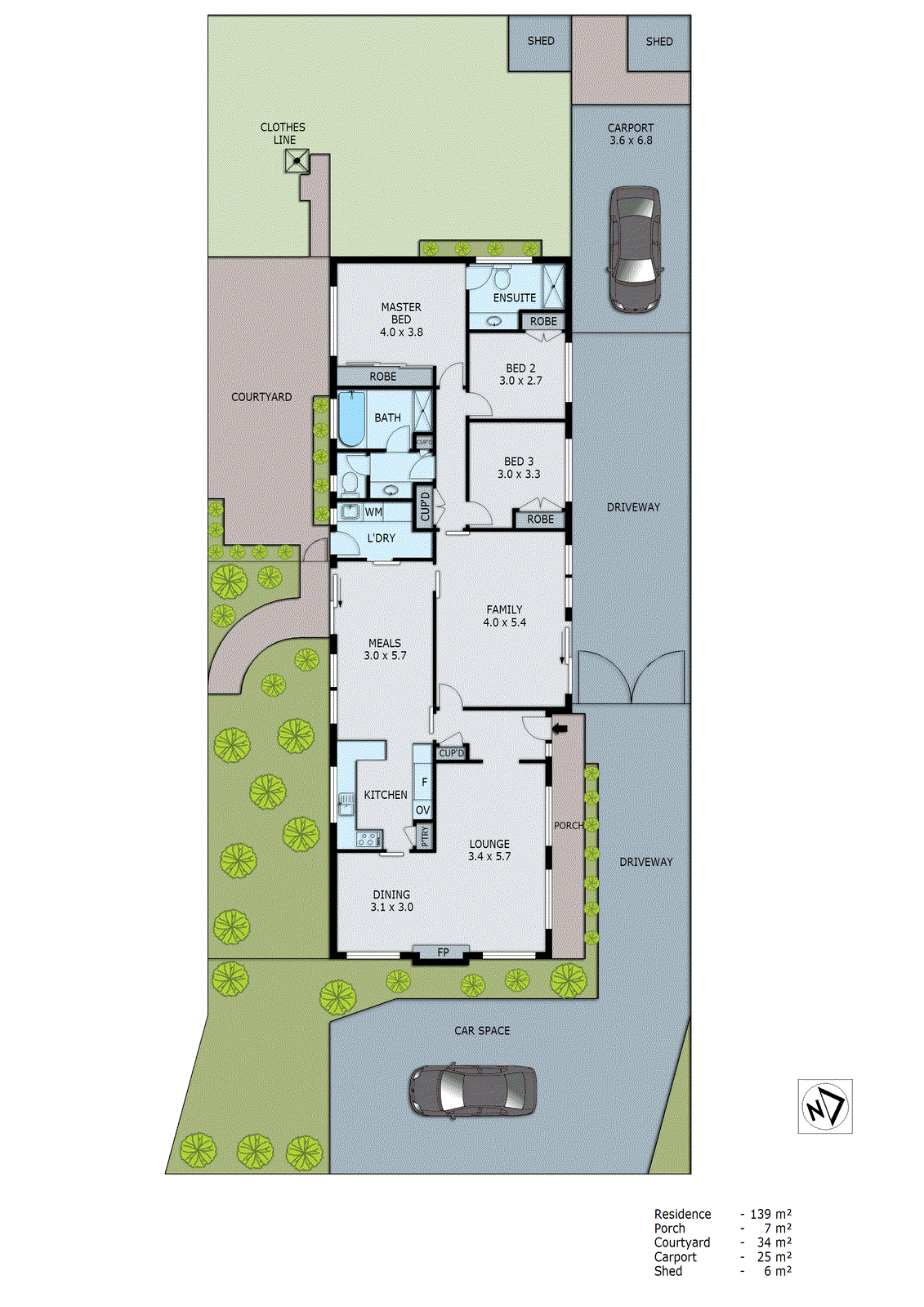 6 Langslow Road, Aspendale Gardens VIC 3195 - Floorplan