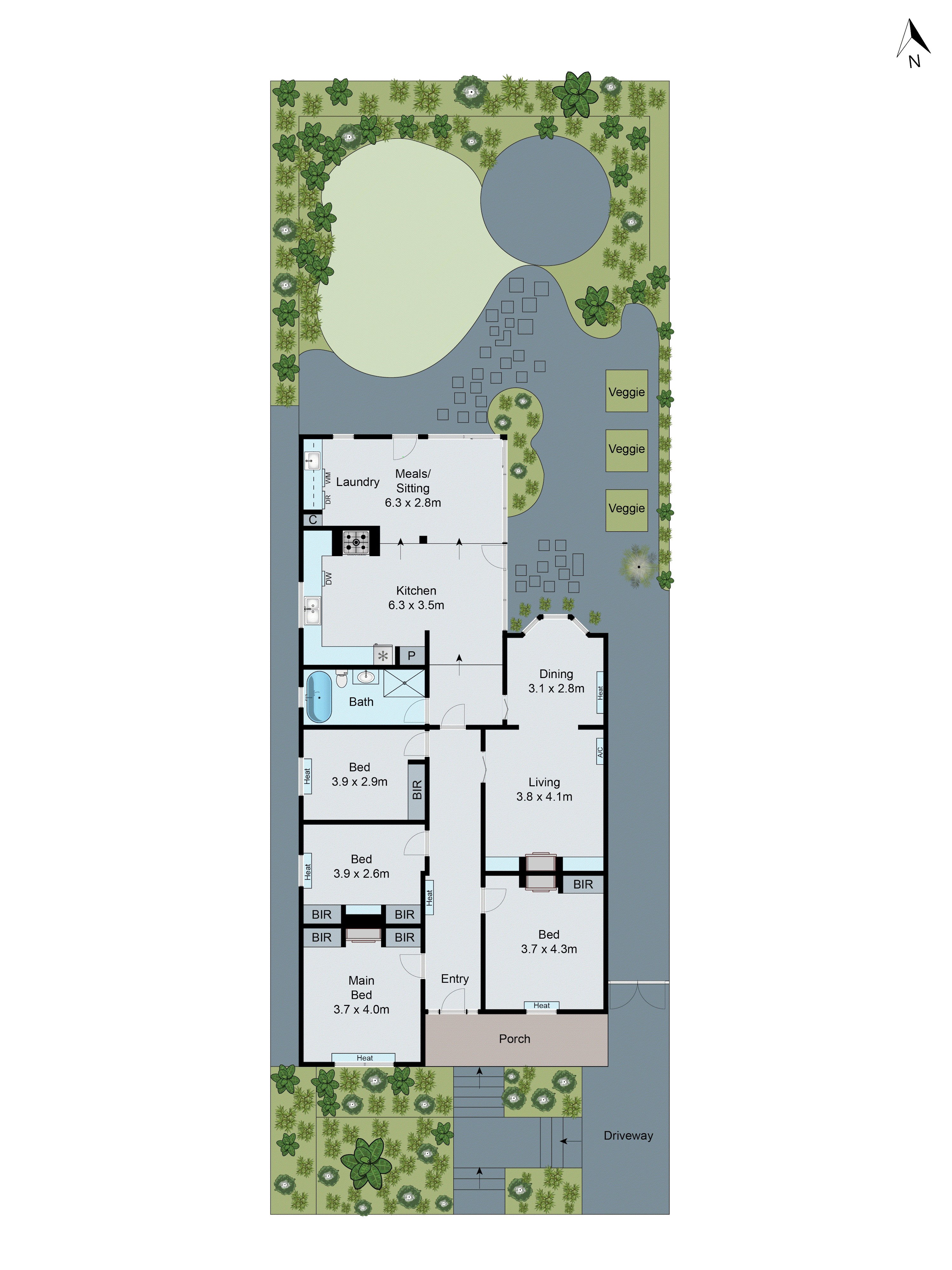 6 Laurel Bank Parade, Newtown VIC 3220 - Floorplan