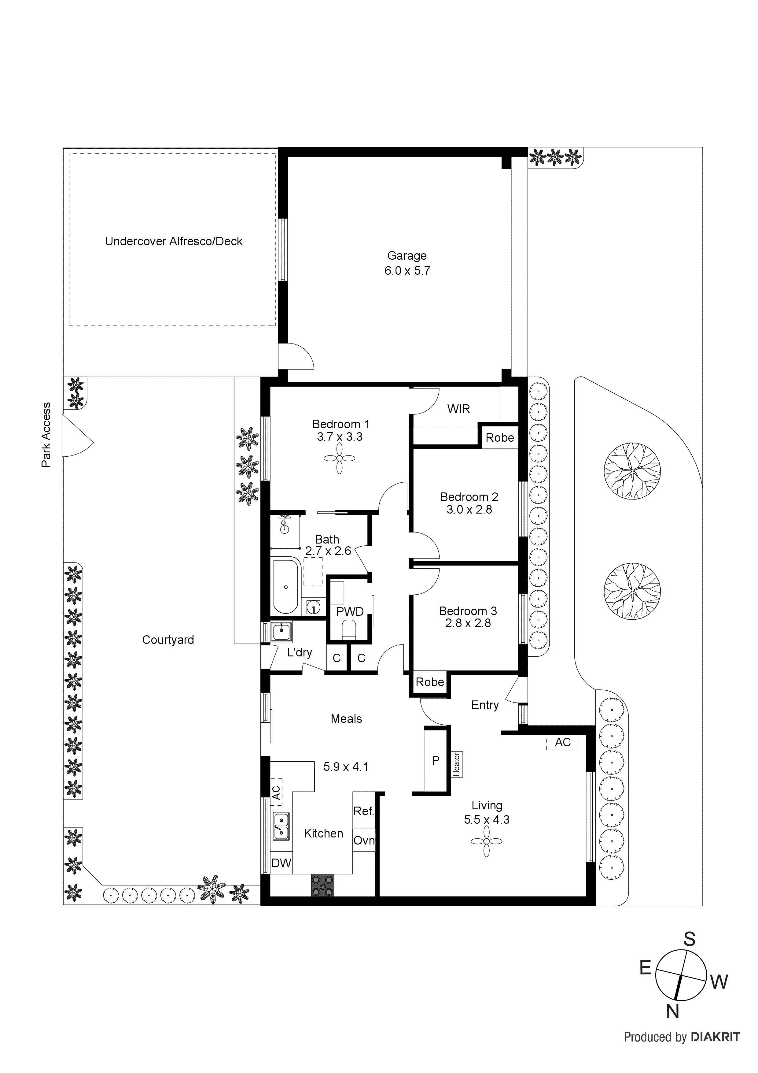 6 Lexington Place, Carrum VIC 3197 - Floorplan