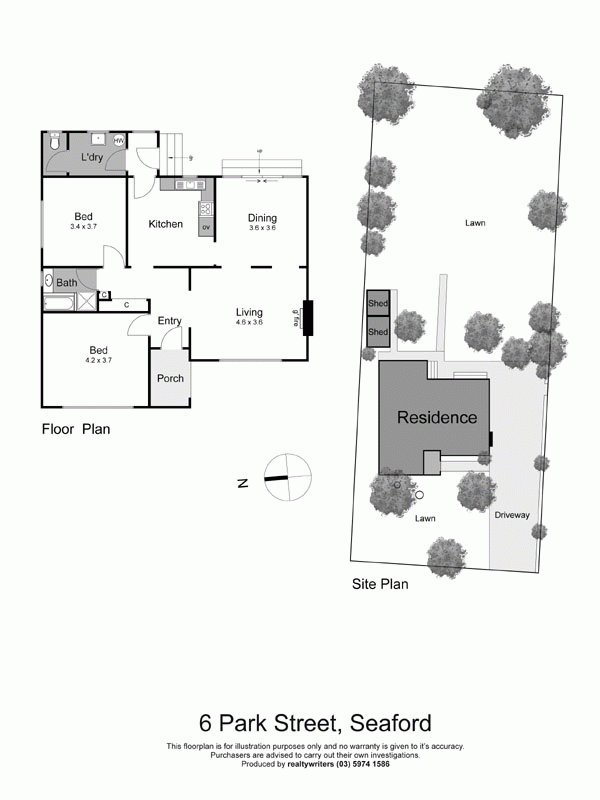 6 Park Street, SEAFORD VIC 3198 - Floorplan