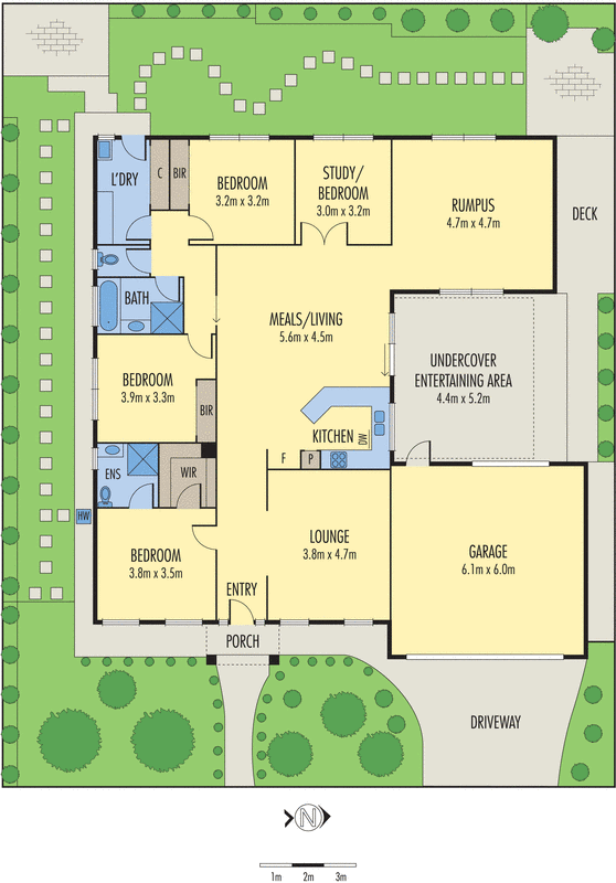 6 Semillion Place, Waurn Ponds VIC 3216 - Floorplan
