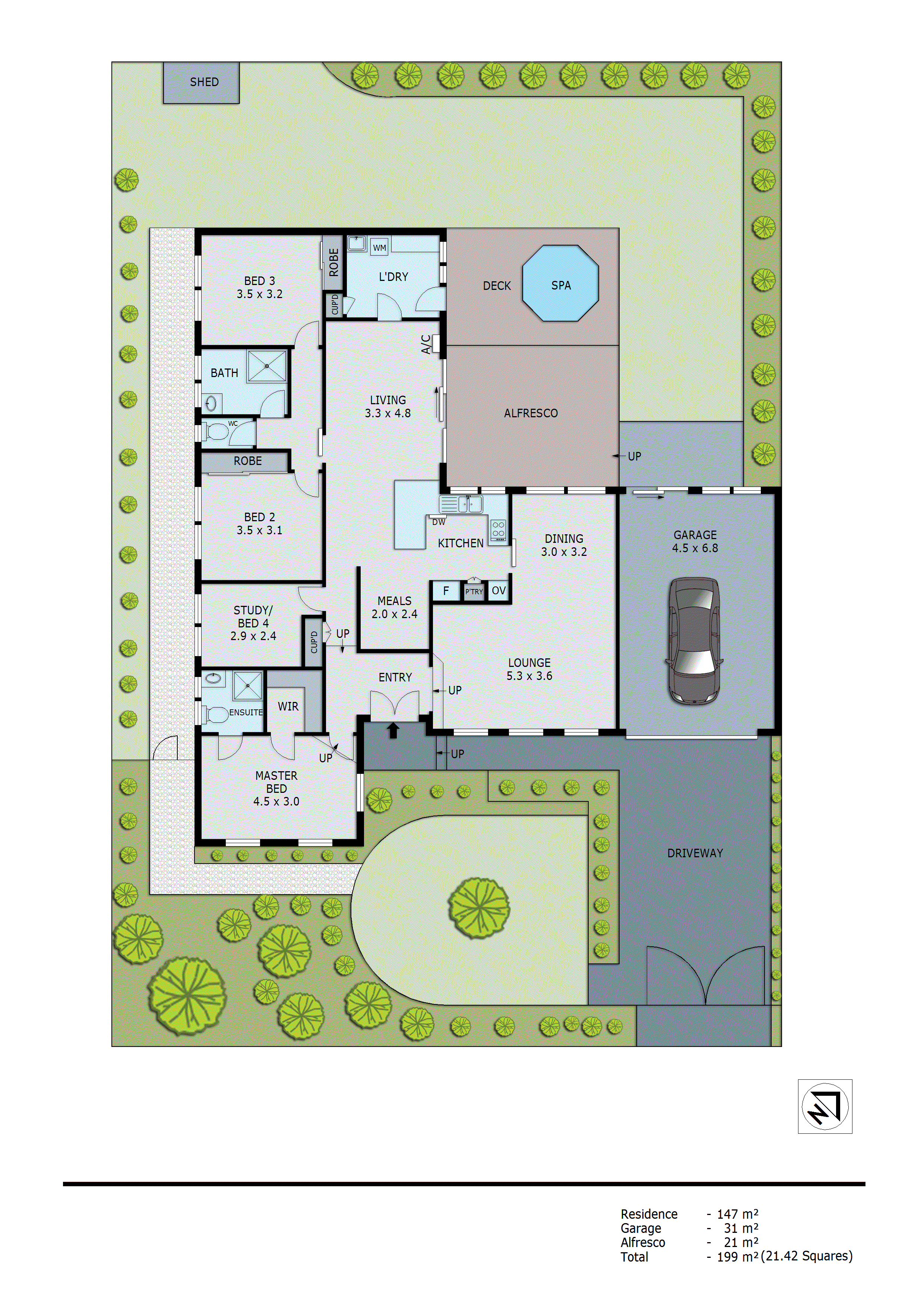 6 Southern Drive, Dingley Village VIC 3172 - Floorplan