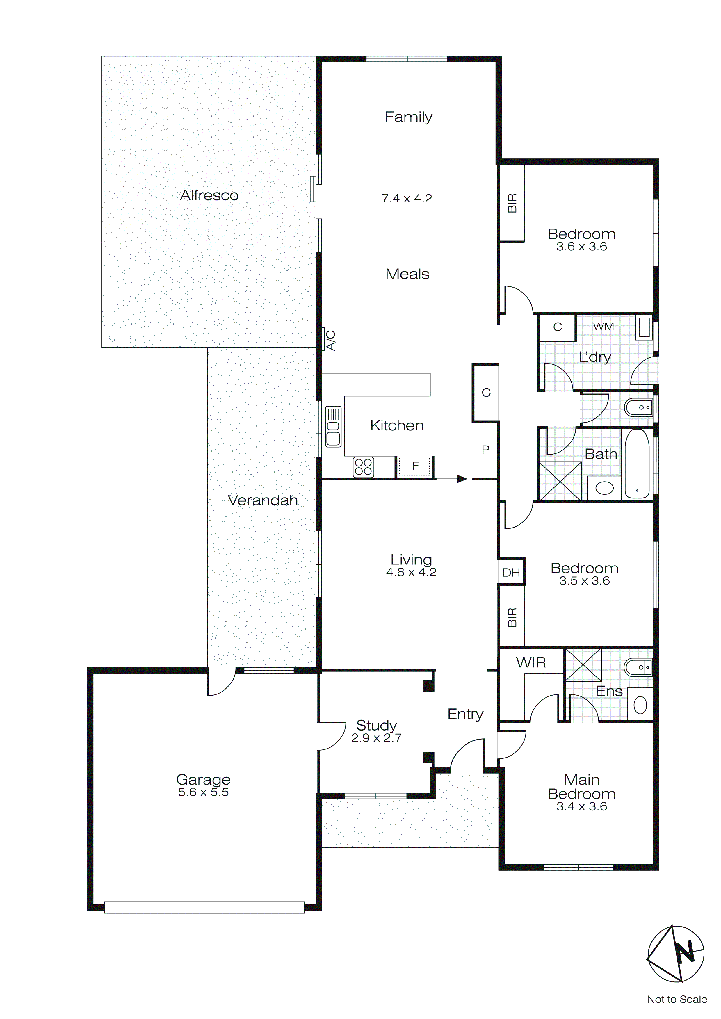 6 St Helens Avenue, Lake Gardens VIC 3355 - Floorplan
