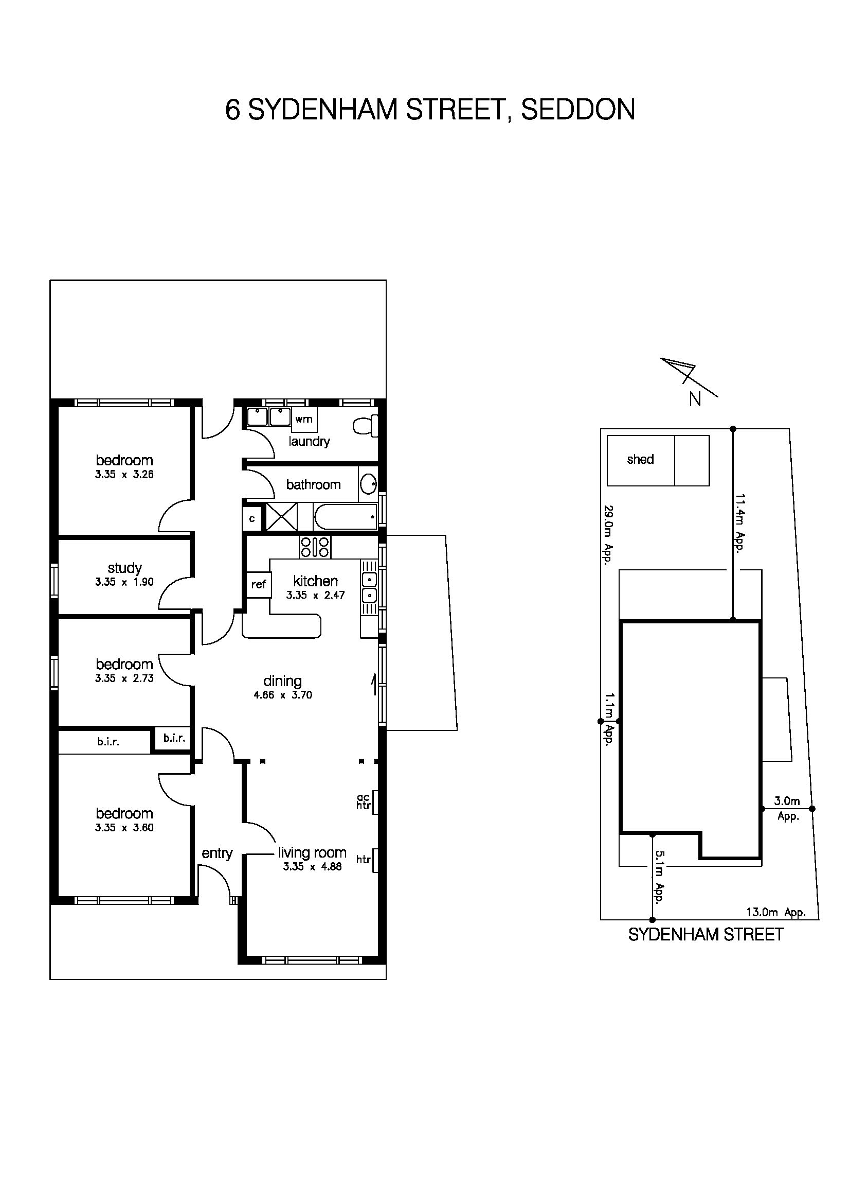 6 Sydenham Street, SEDDON VIC 3011 - Floorplan