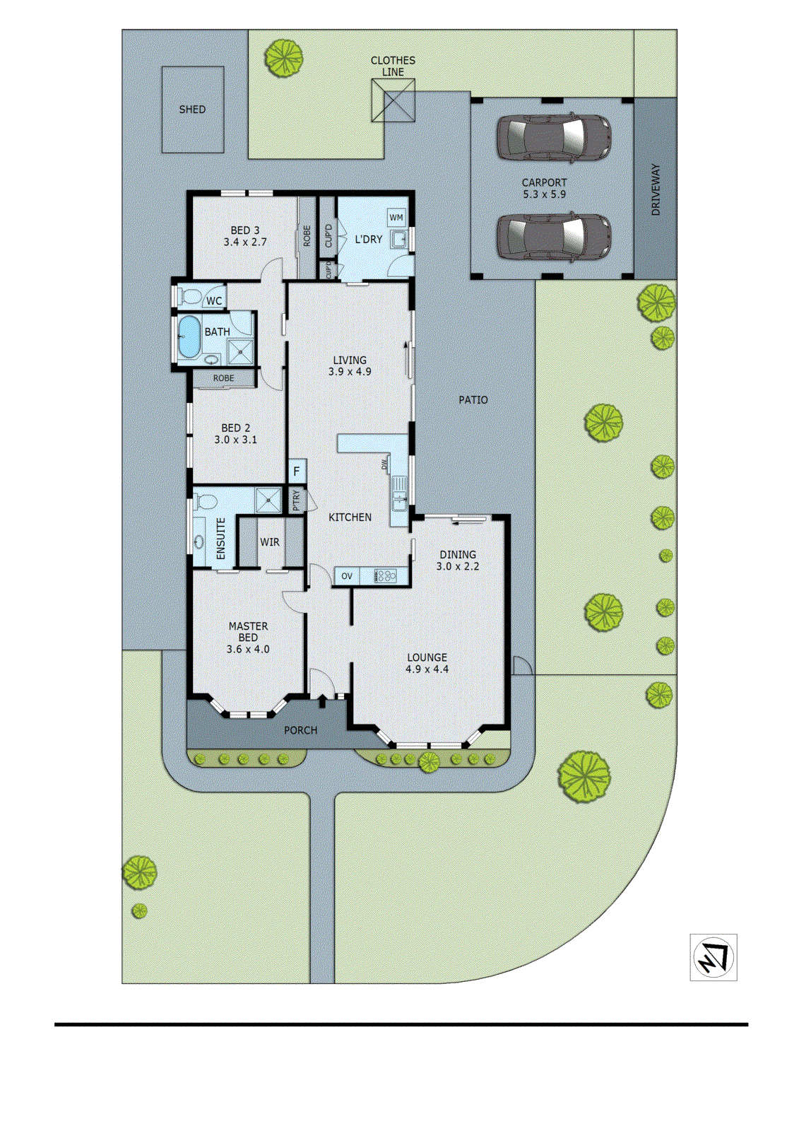 6 Tatyoon Close, Aspendale Gardens VIC 3195 - Floorplan