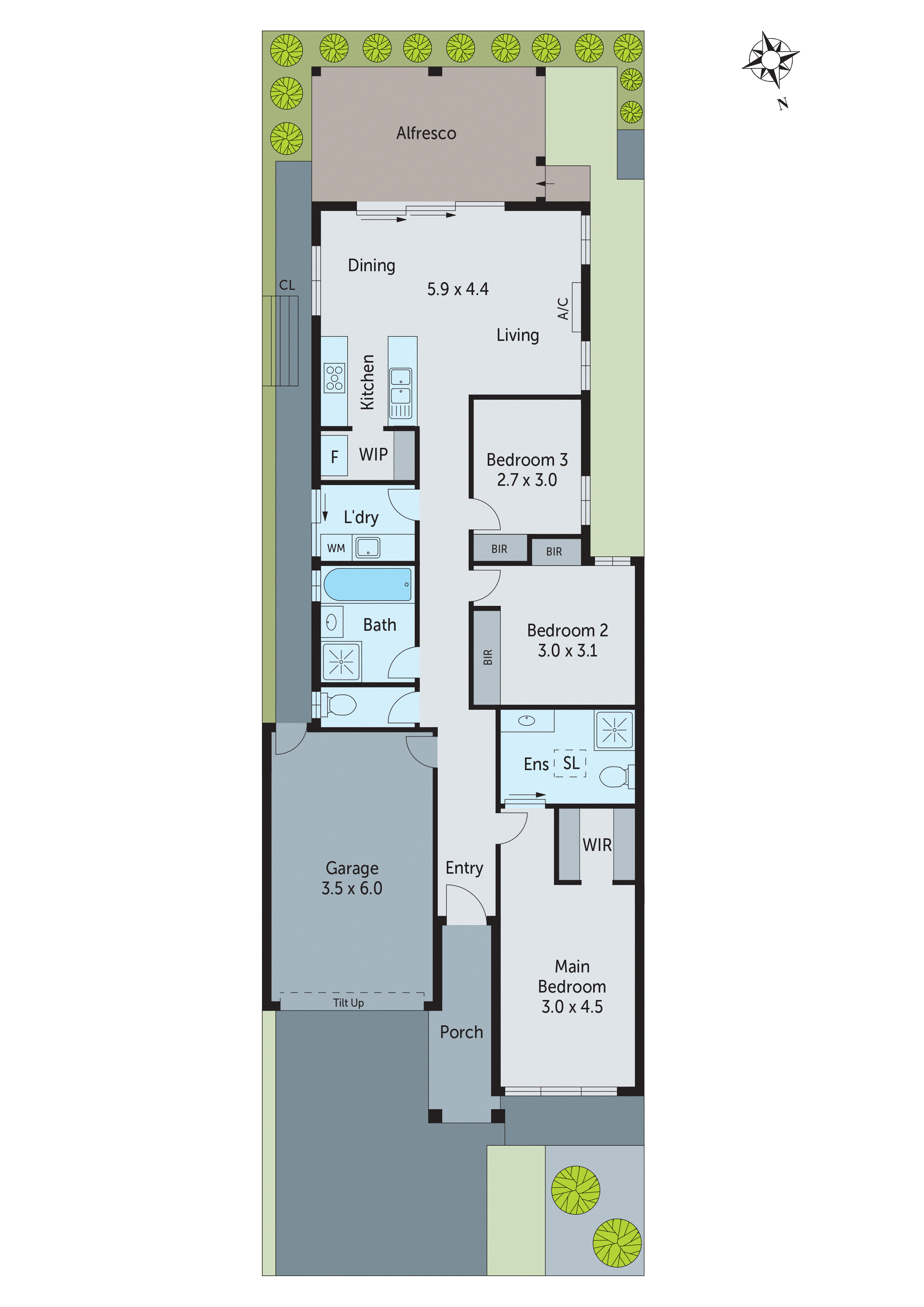 6 Trent Crescent, Charlemont VIC 3217 - Floorplan