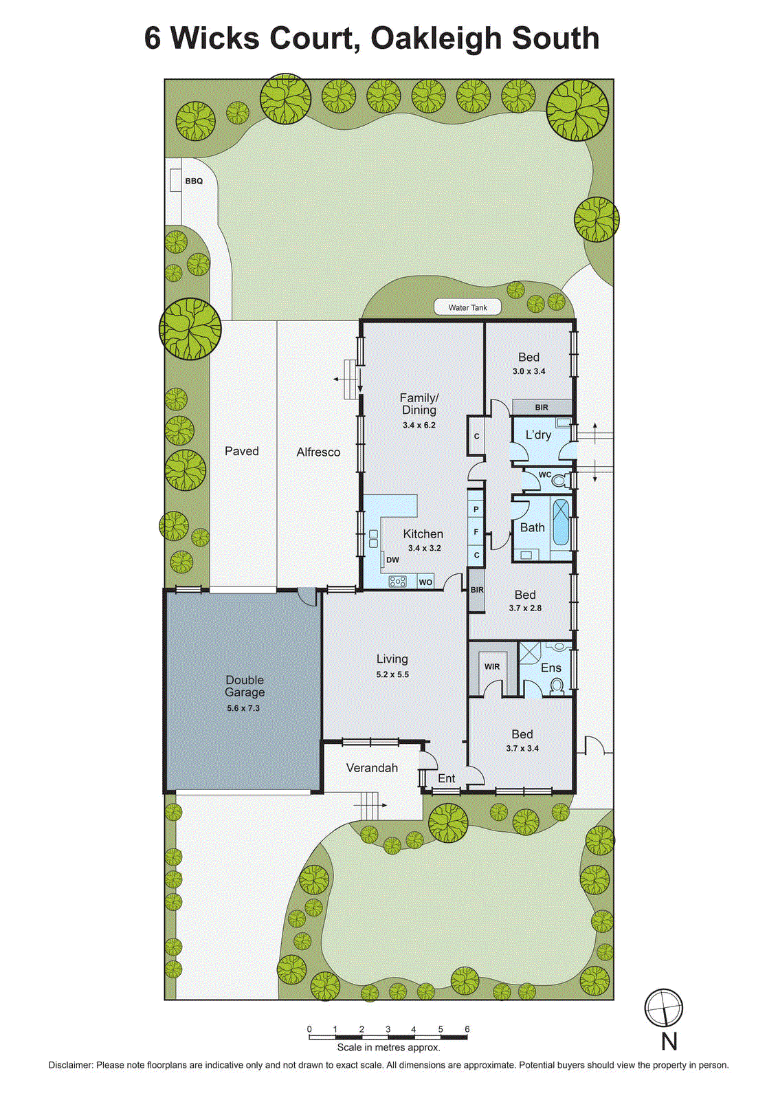 6 Wicks Court, Oakleigh South VIC 3167 - Floorplan