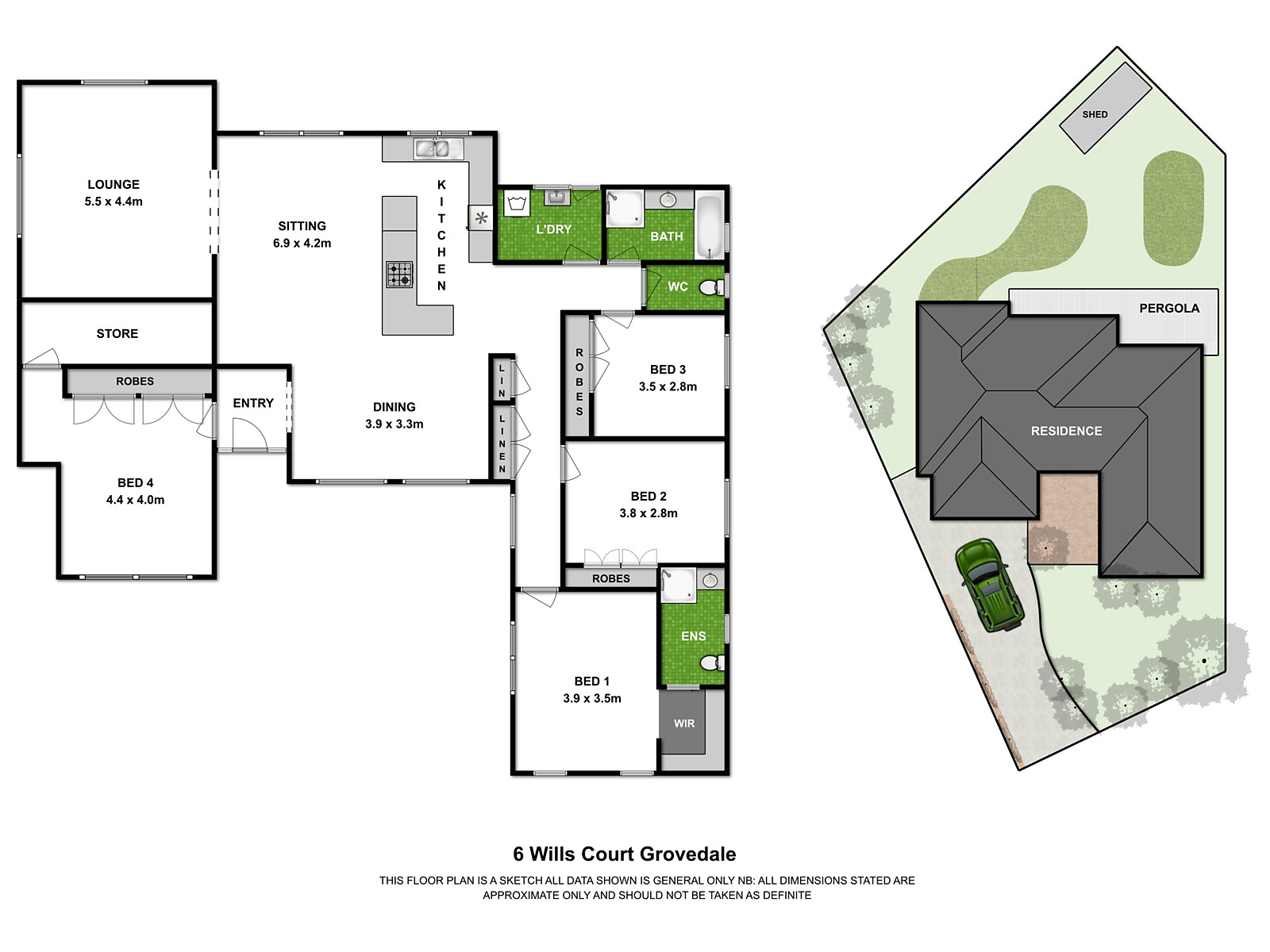 6 Wills Court, Grovedale VIC 3216 - Floorplan