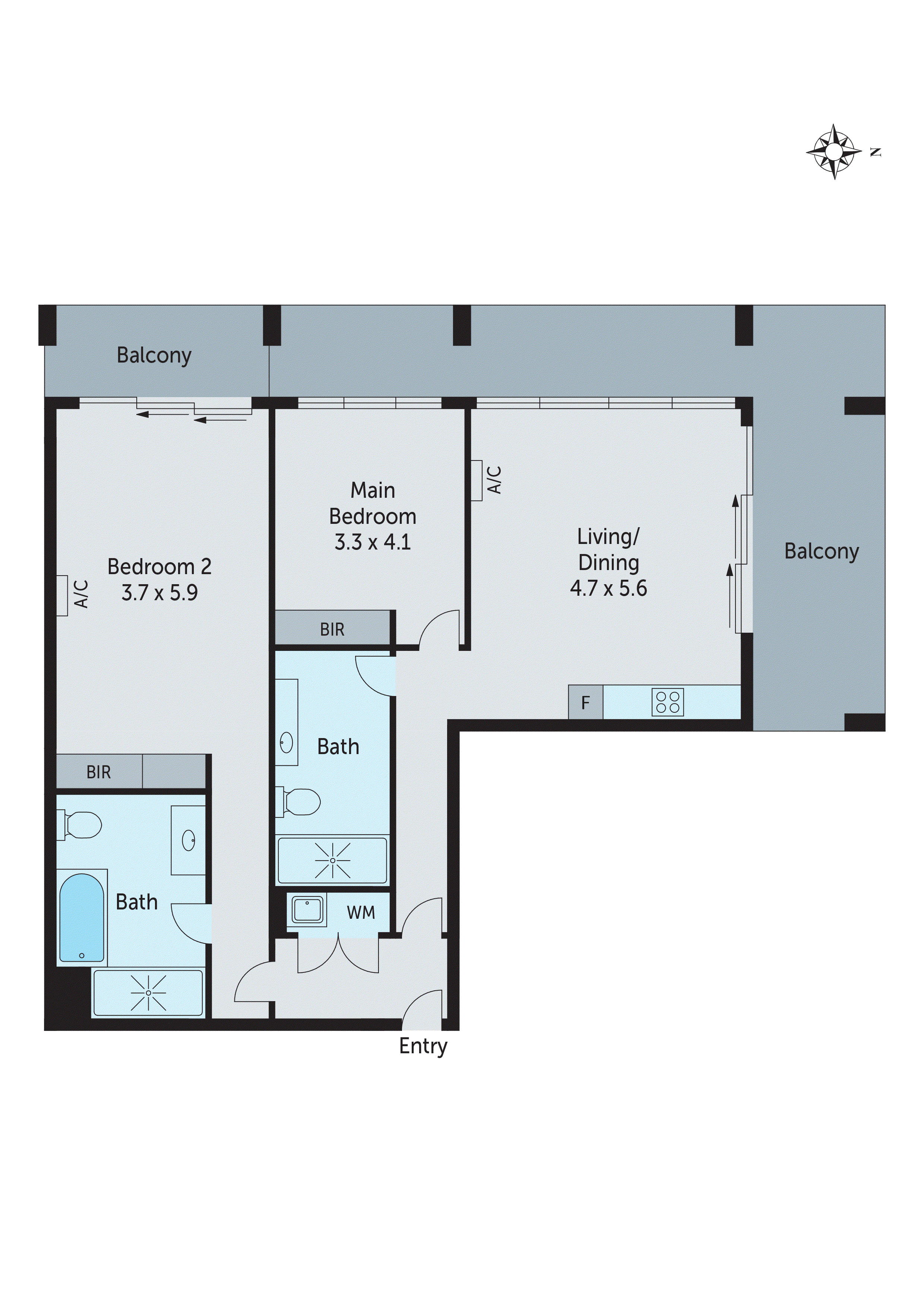 601/10 Bellerine Street, Geelong VIC 3220 - Floorplan