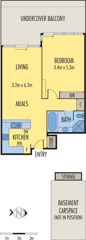 601/26 Southgate Avenue, Southbank VIC 3006 - Floorplan