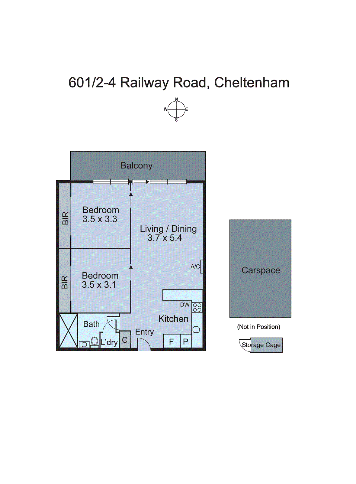 601/6 Railway Road, Cheltenham VIC 3192 - Floorplan