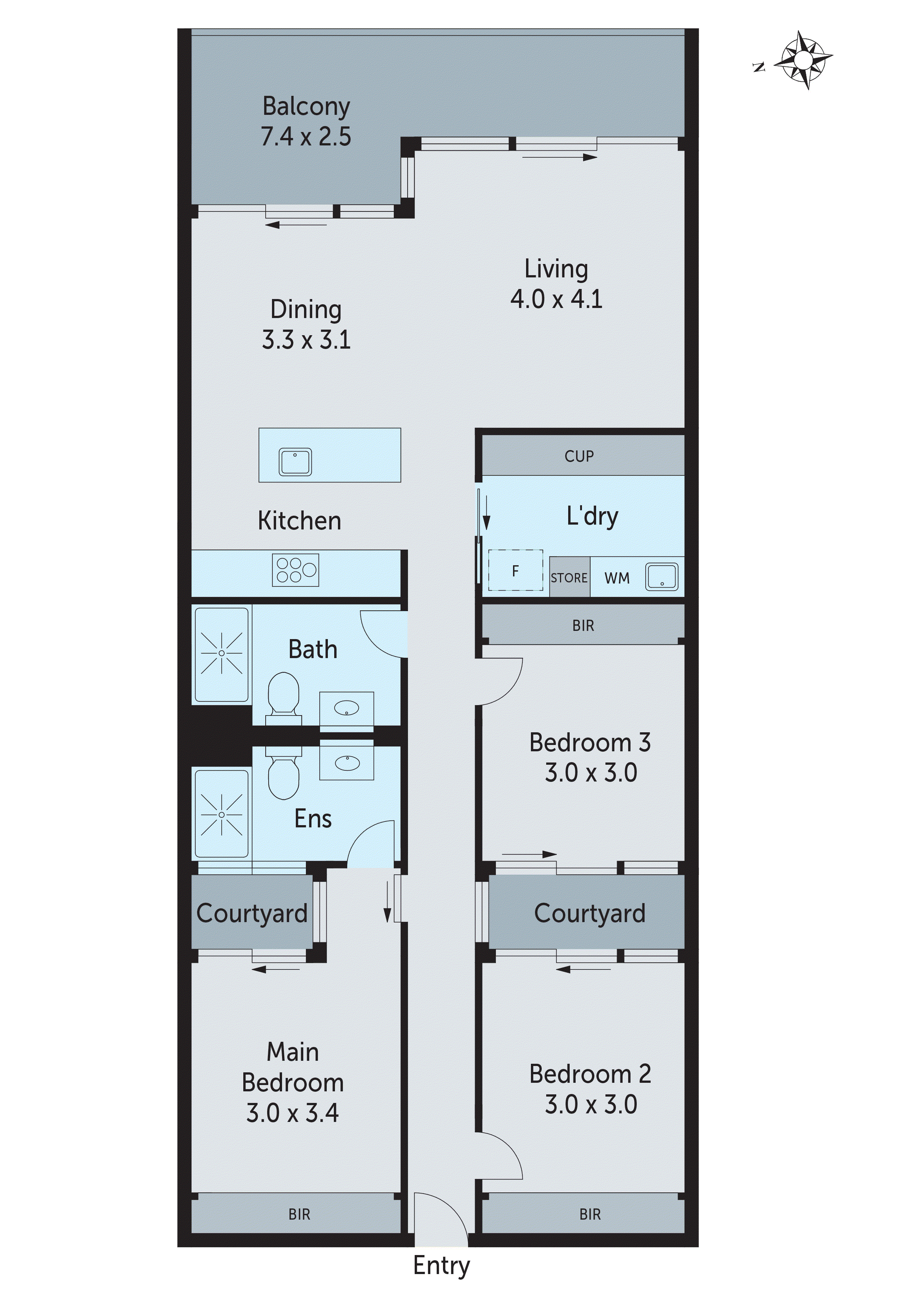 602/1 York Street, Geelong VIC 3220 - Floorplan